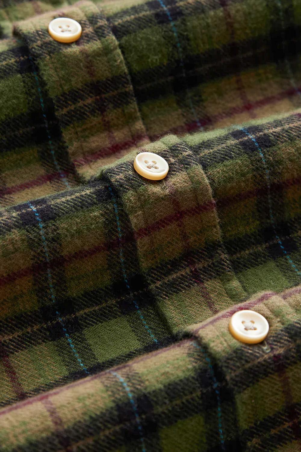 Portuguese Flannel Camicia in flanella di cotone modello Parque 061 MLTCLR 