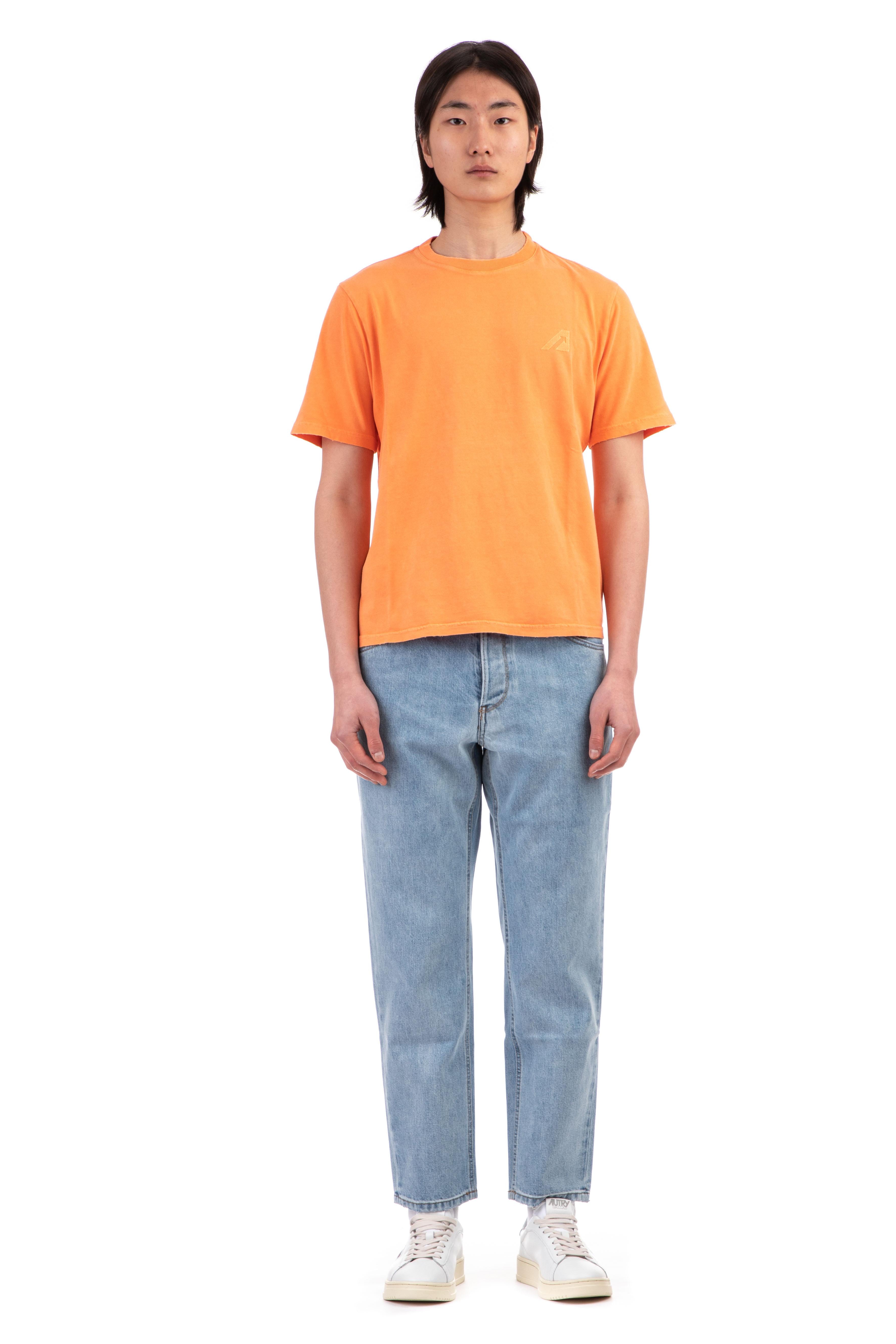 T-shirt supervintage in cotone TSSM2505 ORNG Autry 