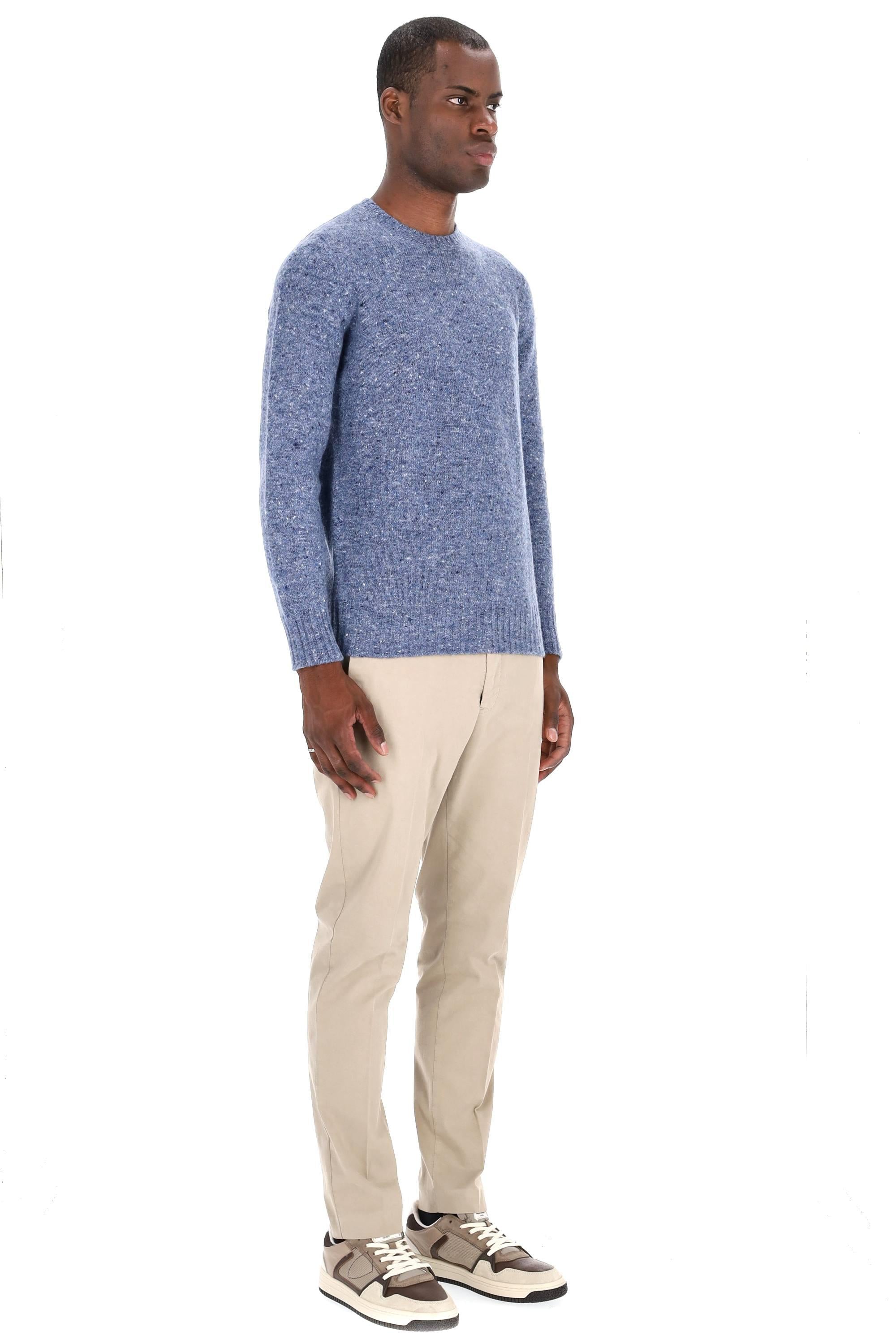 Drumohr Maglia girocollo in lana-cashmere sale pepe D5SH103NL 735 