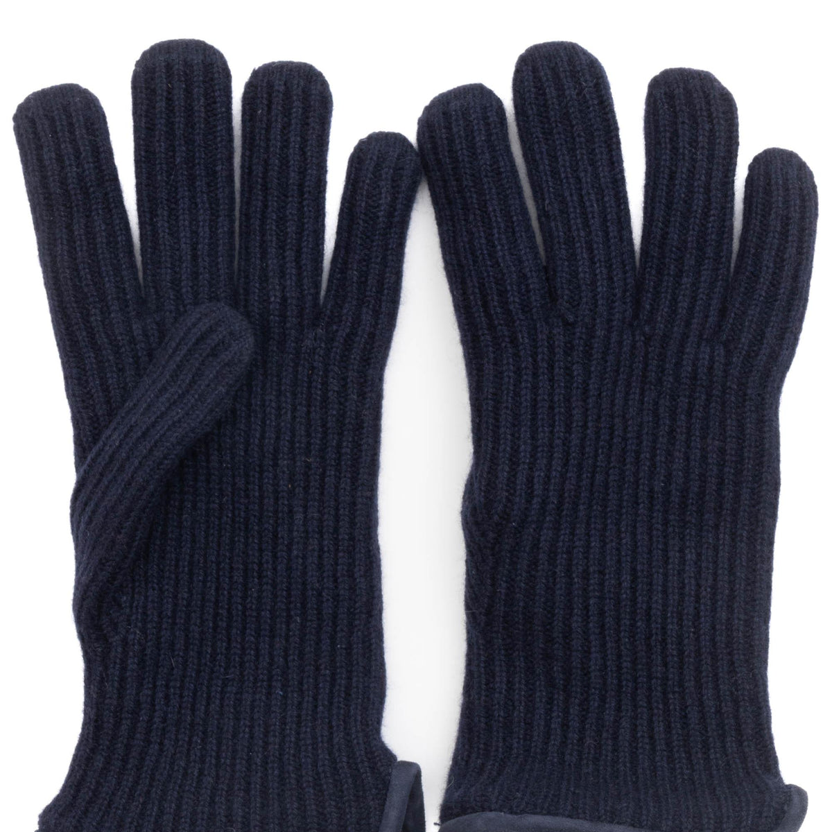 Kaschmirhandschuh mit Nappalederdetails