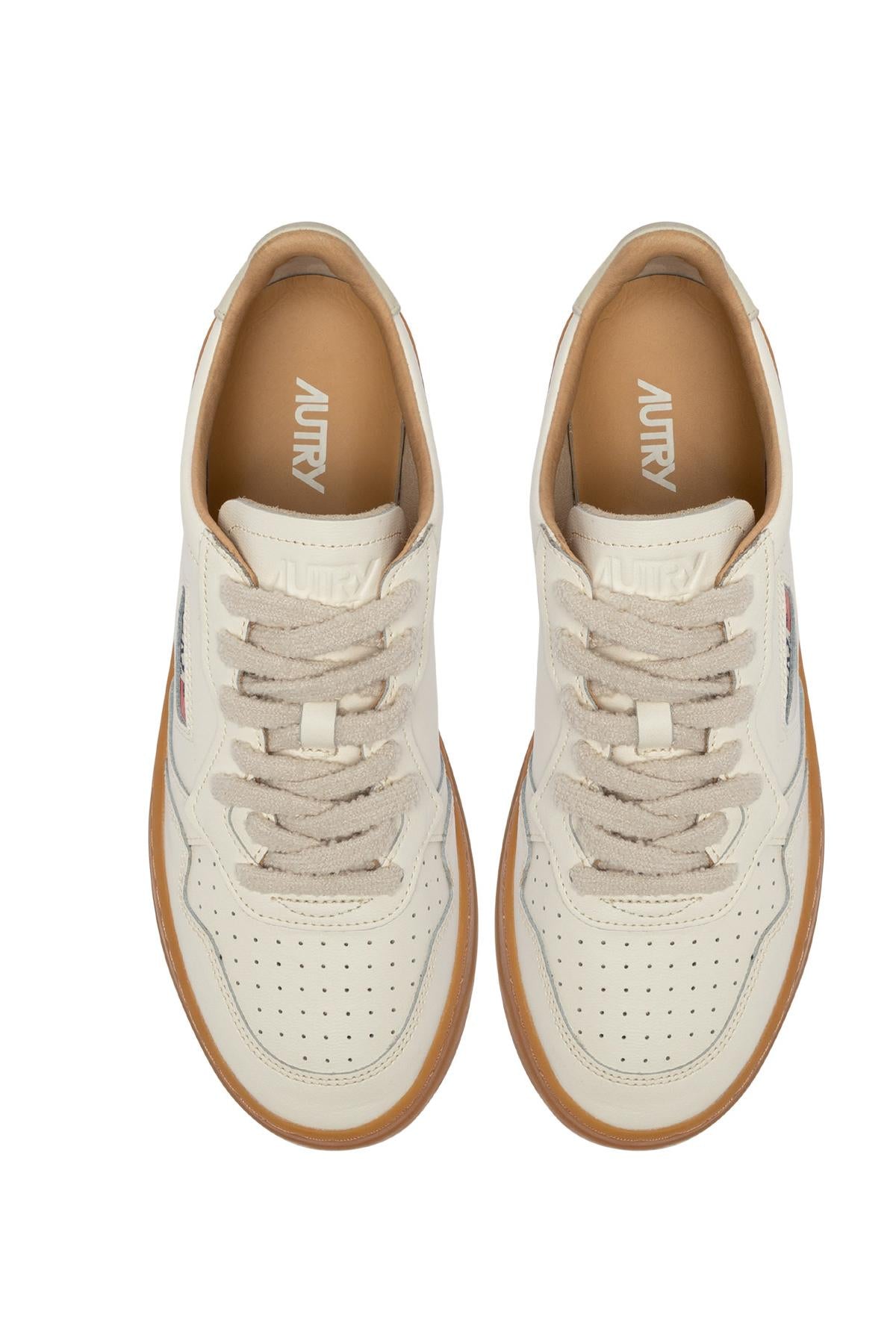 Autry Ssneaker donna Medalist in soft leather AULW BD01 MRSH/MRSH 