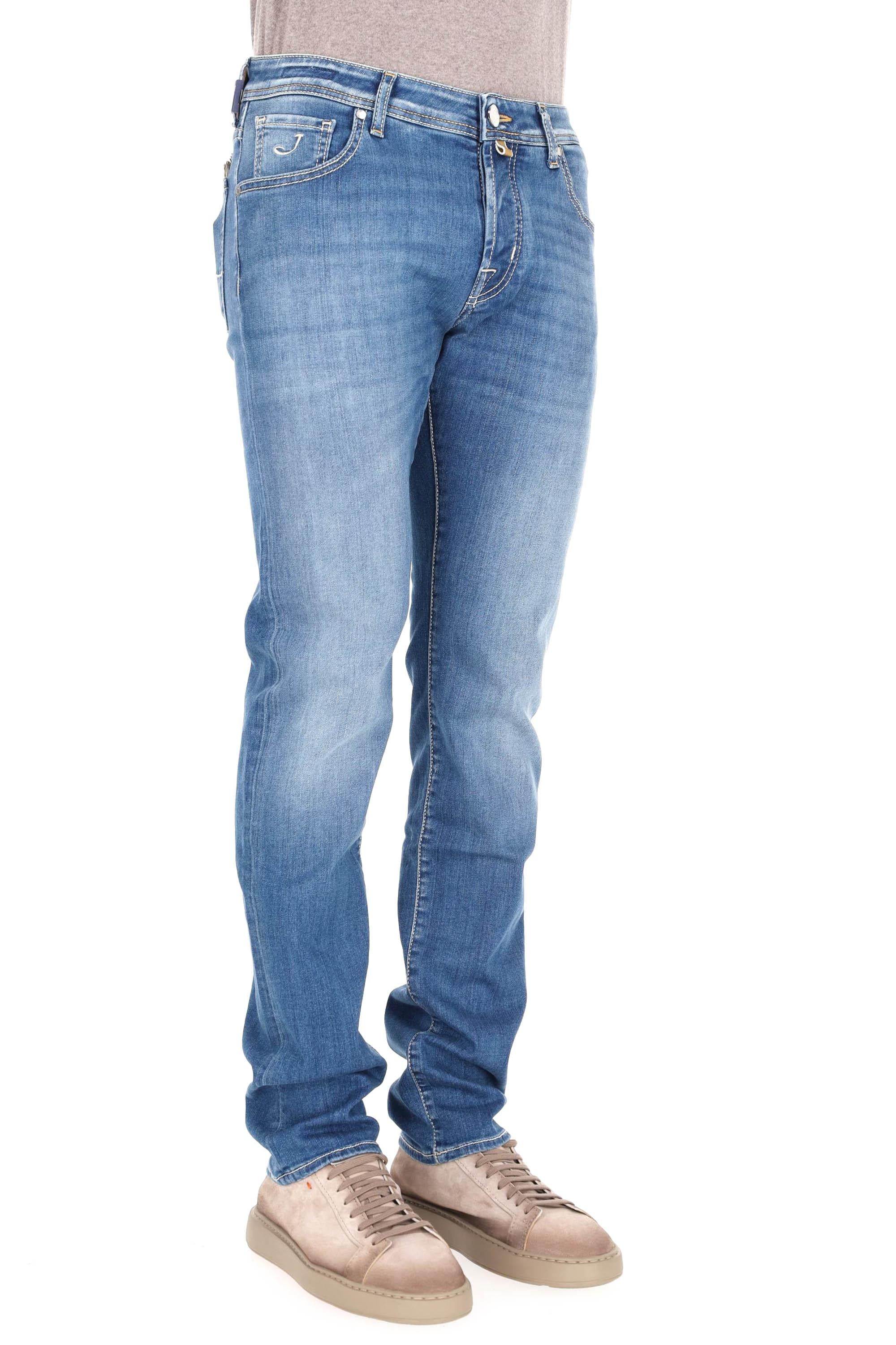 Jacob Cohen Jeans in cotone comfort etichetta cavallino beige Nick fit JUX_QX006 N34 S3623 NICK 300D 
