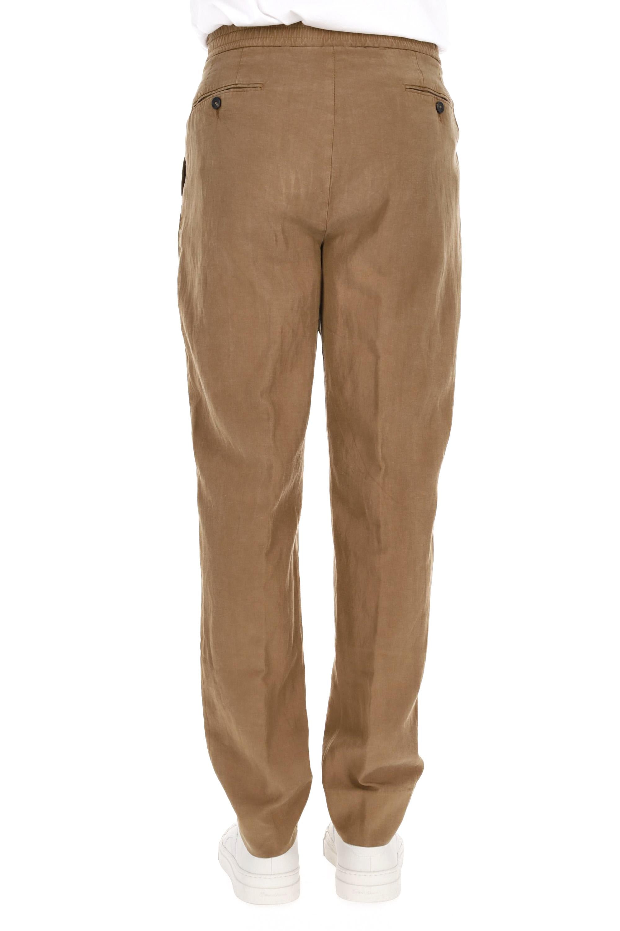 Officine Générale Pantalone in tessuto flluido lyocell-cotone mod. Drew MTLG452 CIGAR 