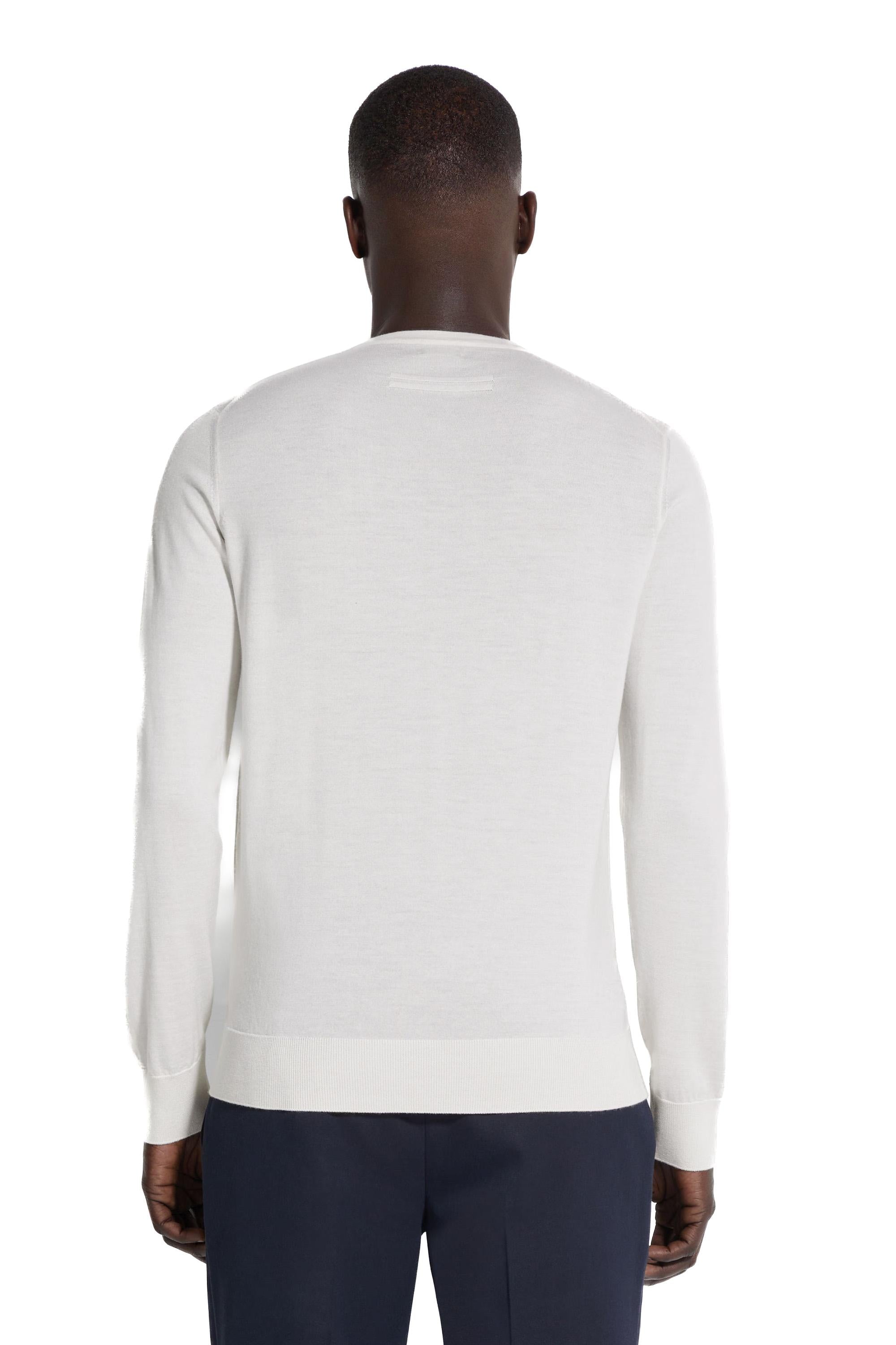 Zegna Maglia girocollo in cashmere-seta E8J00 110/3 N91 