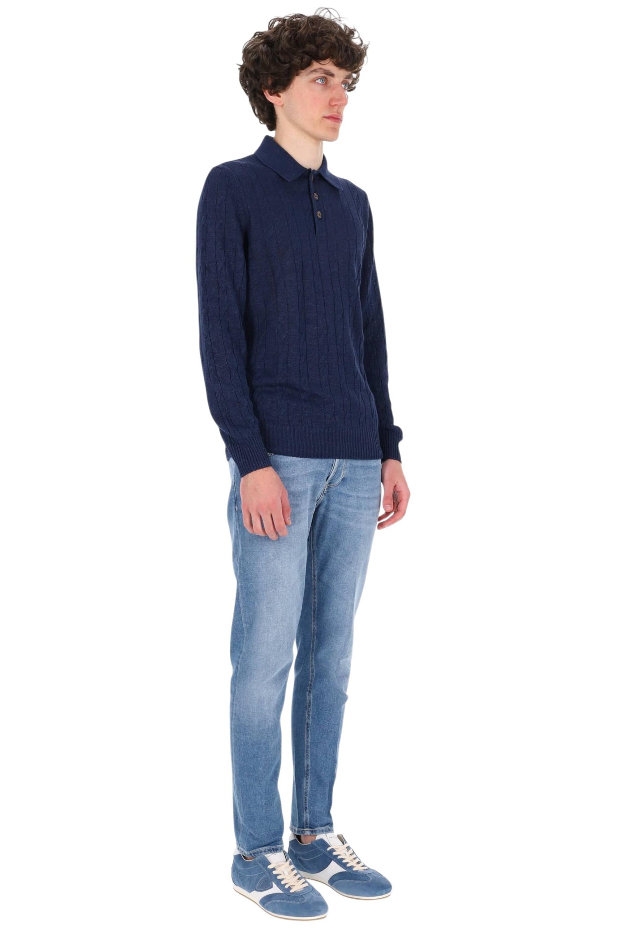 Barba Polo-maglieria in lino-cotone a trecce 1866723572-2 598 