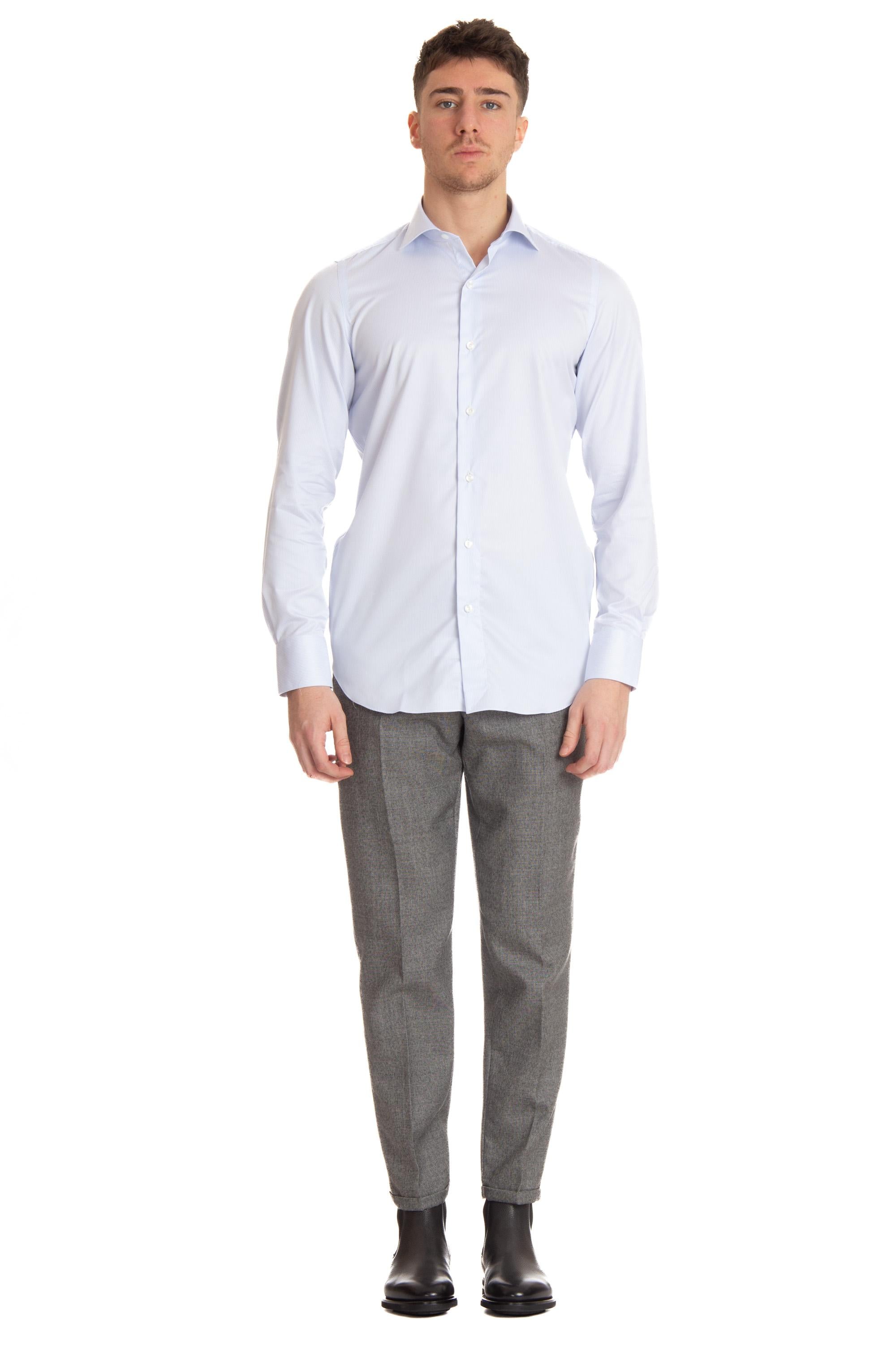Camicia sartoriale in cotone Traveller ML-ZNPS-Z 045778 C0552T 01 Finamore 