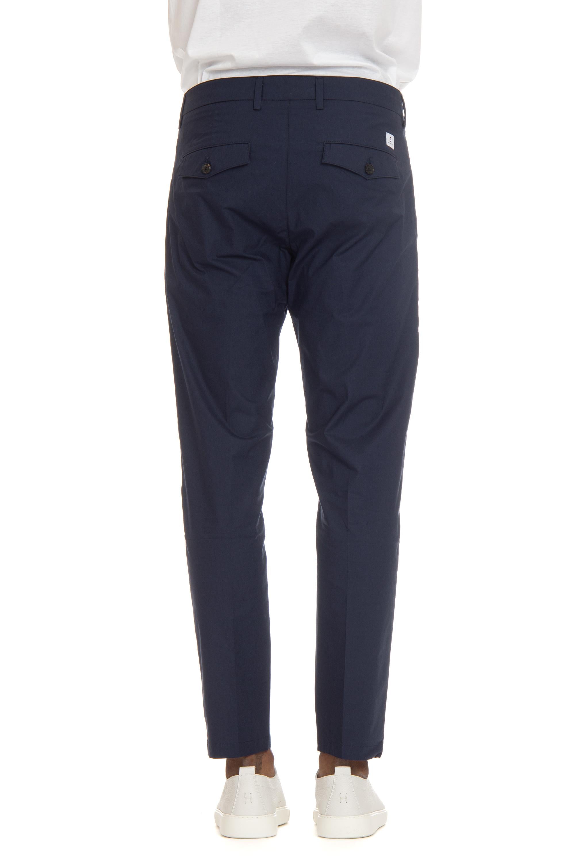 Pantalone chino superlight con pence in popeline di cotone UP018 2TS0007 817 Department 5 