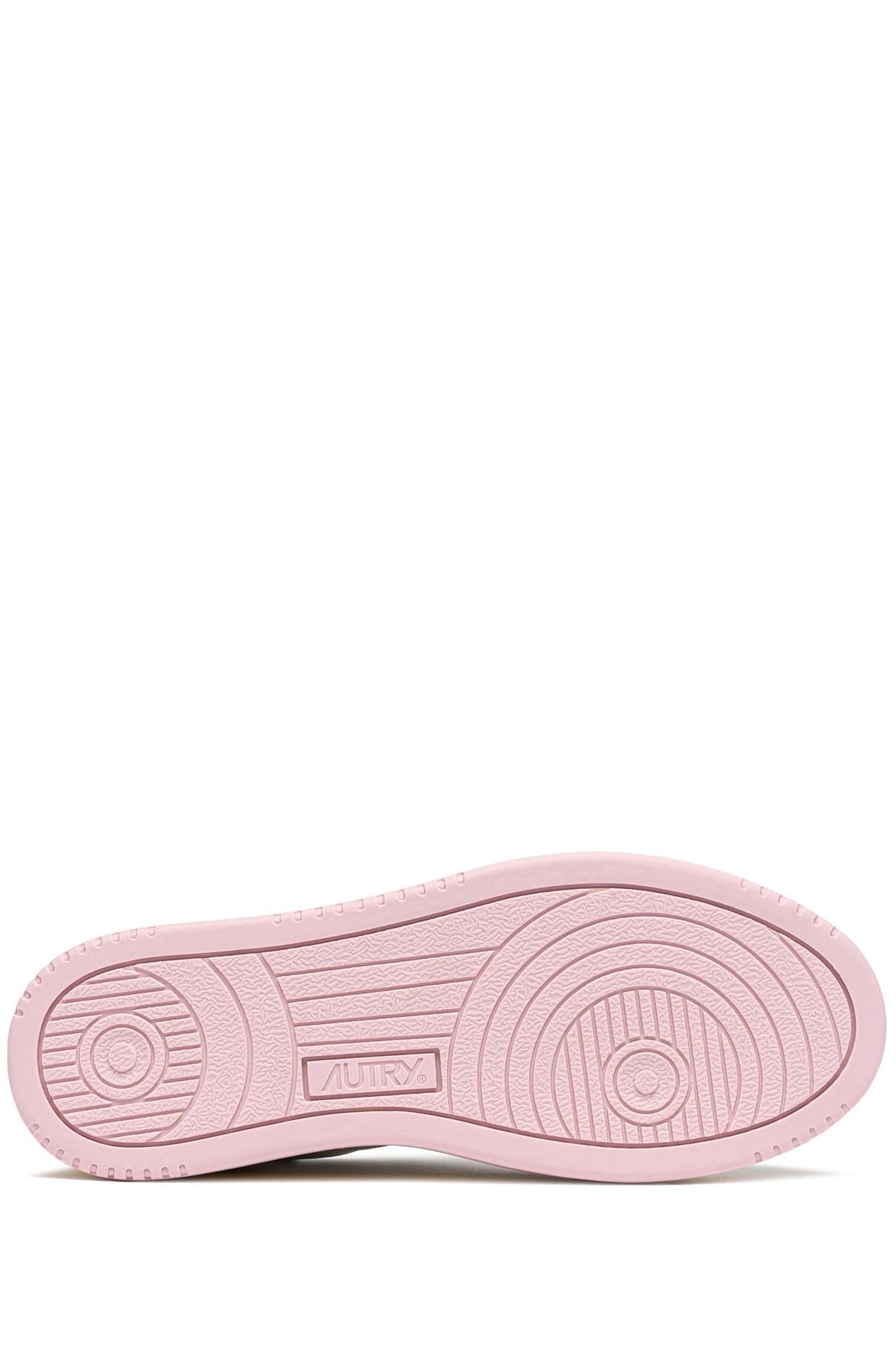 Autry Sneaker donna Medalist in pelle e camoscio lacci bicolor AULW BW01 WHT/PHARD 