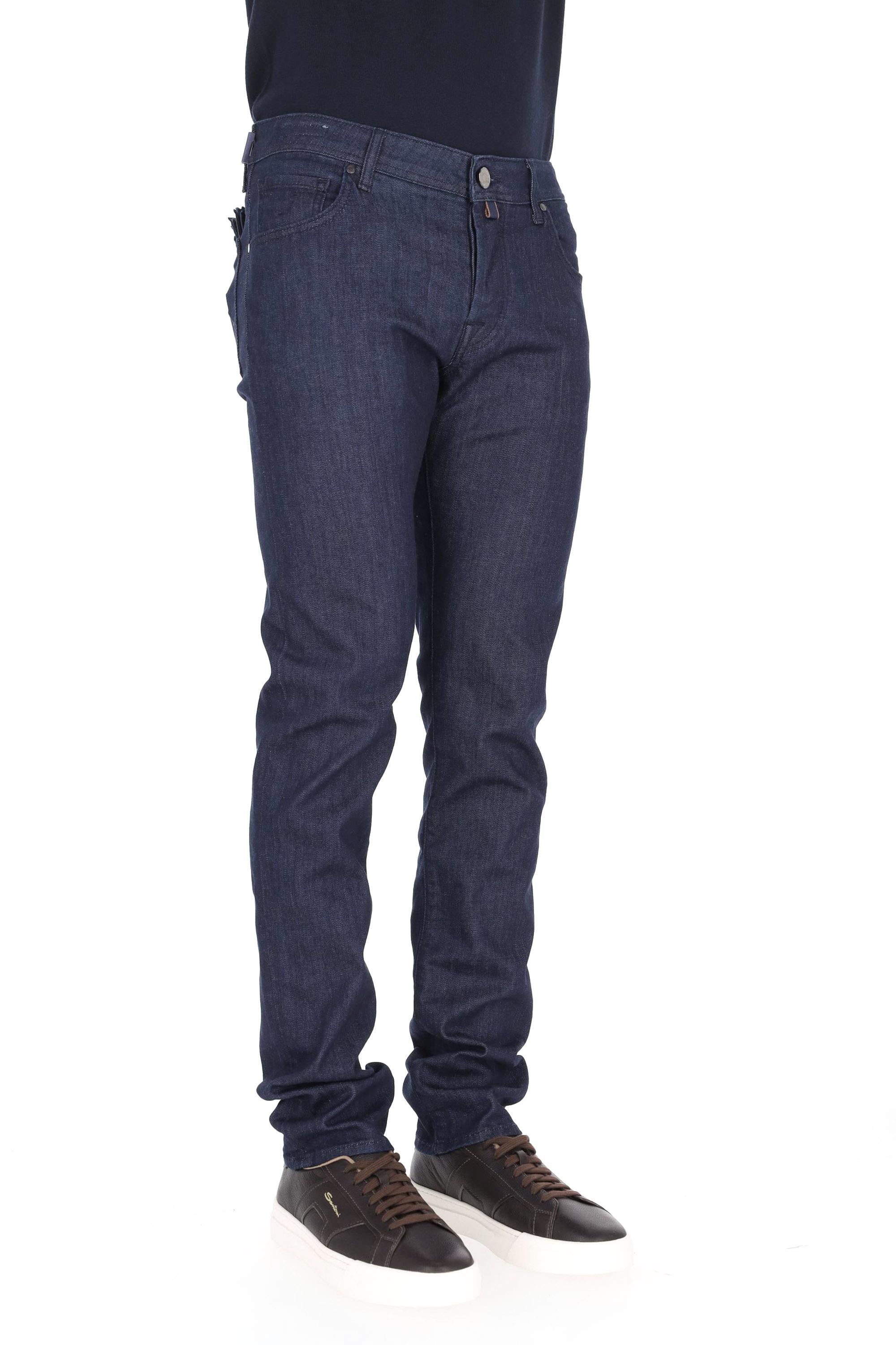 Jacob Cohen Jeans scuro in cotone comfort etichetta cavallino blu Nick fit JUX_QX006 N34 S3623/2 NICK 100D 