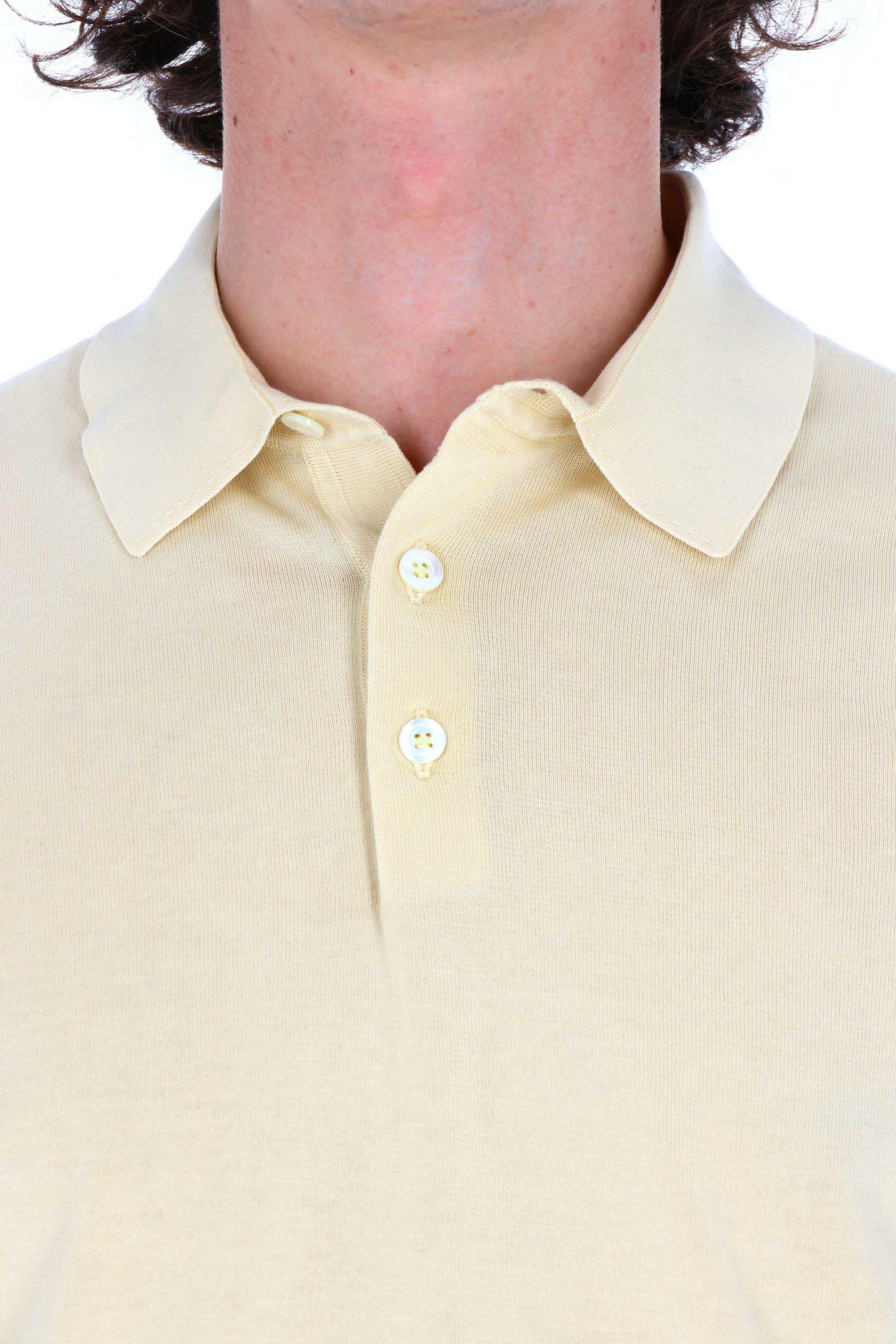 Drumohr Polo in fine cotone ice cotton frosted D0GF202NL 206 
