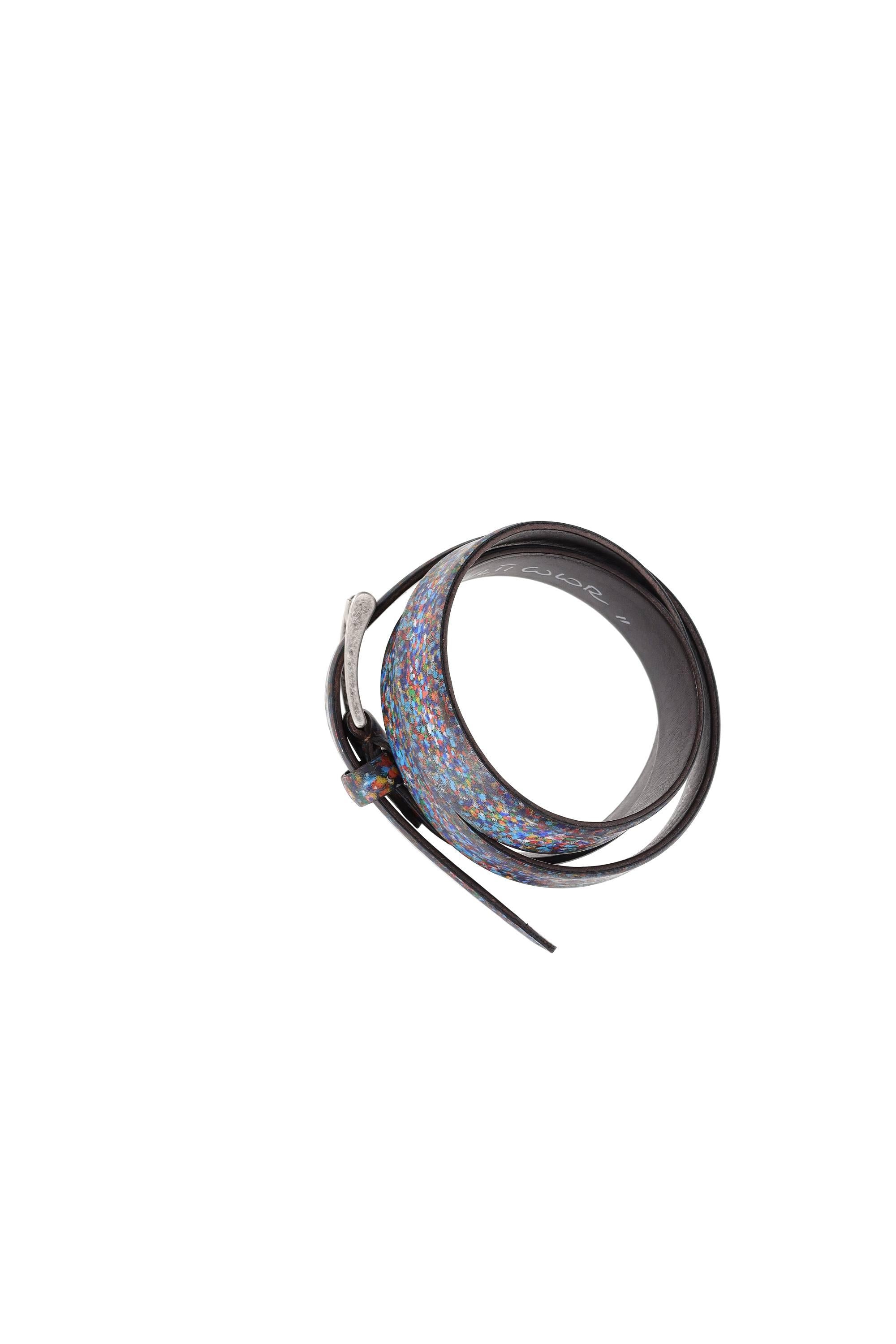 Artigianato Italiano Cintura artigianale in pelle "Gocce" GOCCE MULTICOLOR MLTCLR 