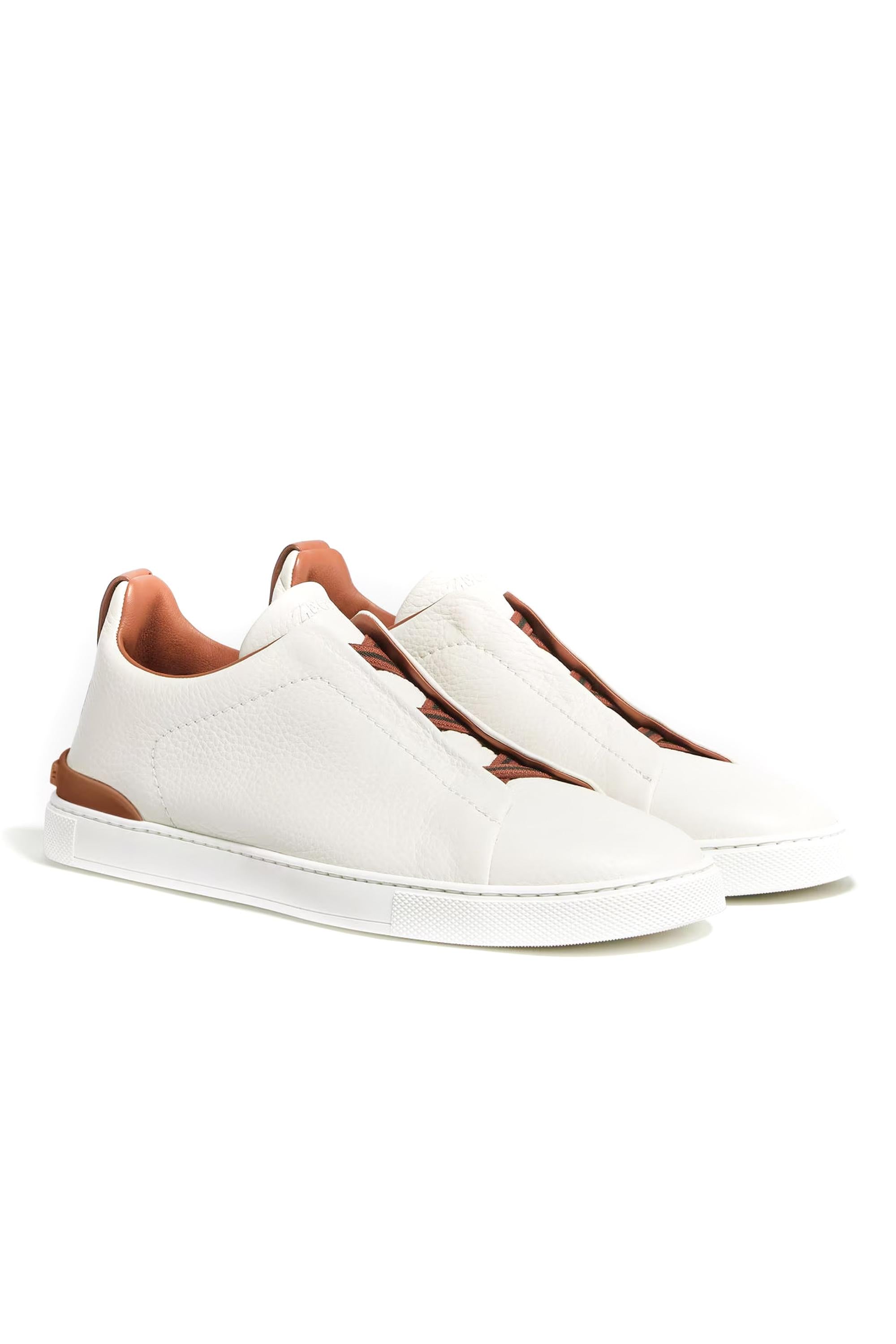 Zegna Sneaker Triple Stitch in cervo LHCVO.S4667Z SPA 