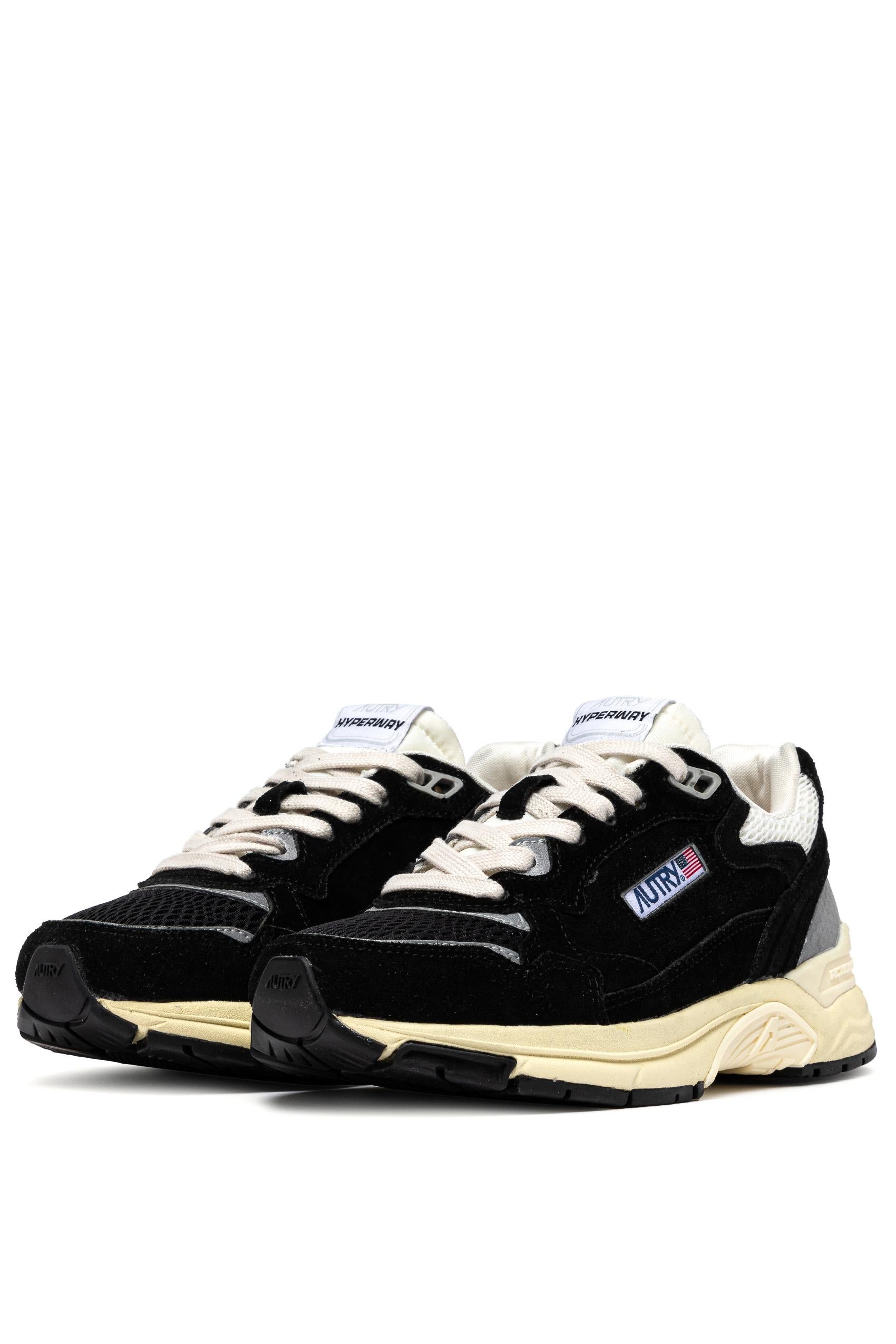 Autry Running in camoscio modello Hyperway HYLM UM07 BLACK/SILV 
