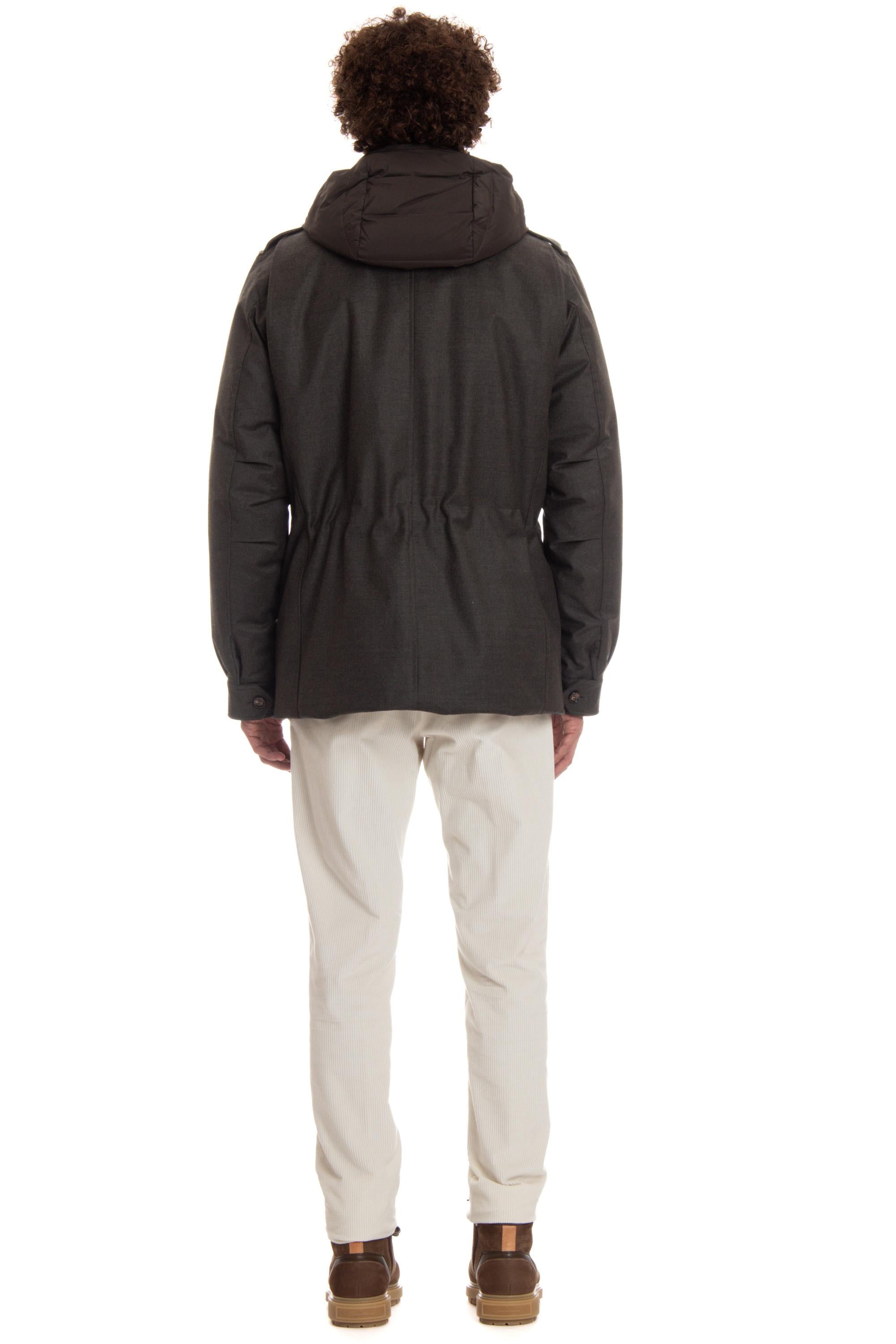 Sahariana in lana anti acqua modello Isac-LL ISAC-LL FOREST Moorer 