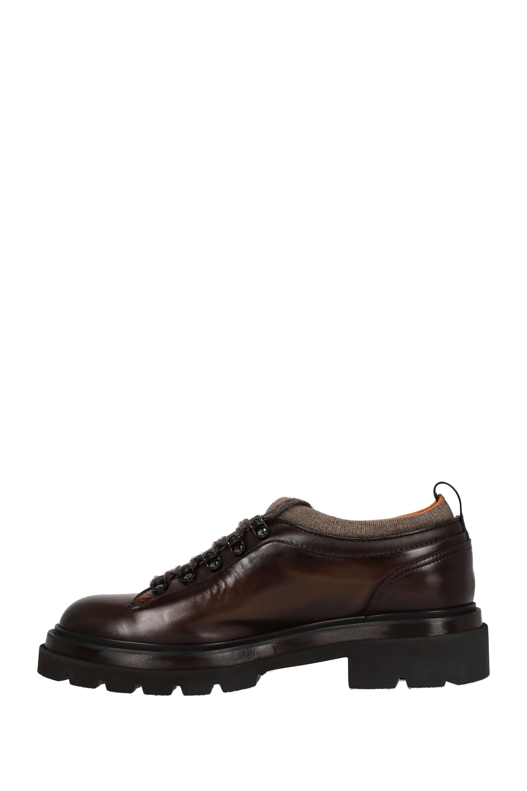 Santoni Rocciatore basso in pelle modello Alpine MGMI18879JK4MNTG T50 