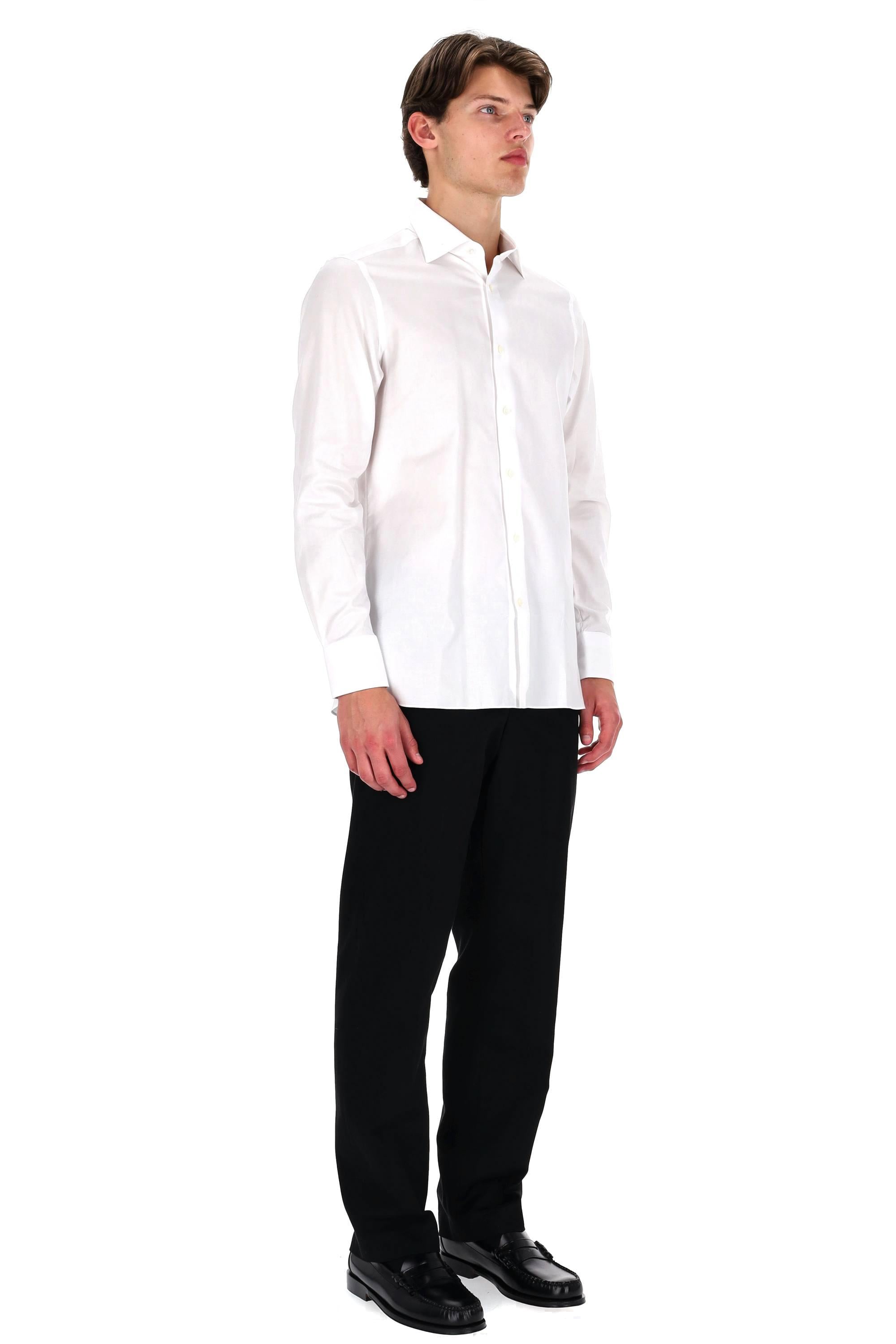 Zegna Camicia in oxford di cotone 201620A2-9MS0JI 100 