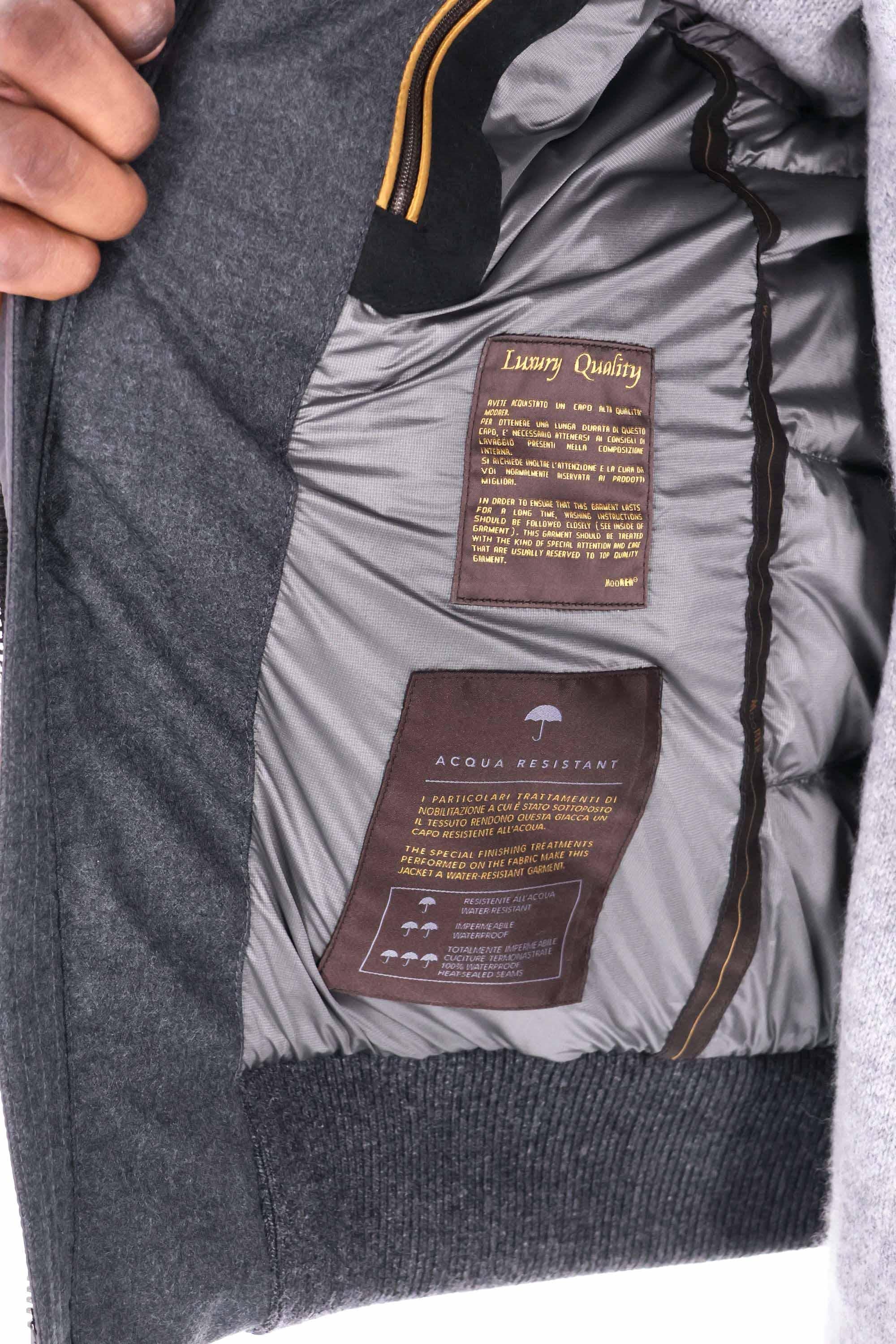 Moorer Piumino bomber bimateriale mod. Wright-SHL WRIGHT-SHL U0555 