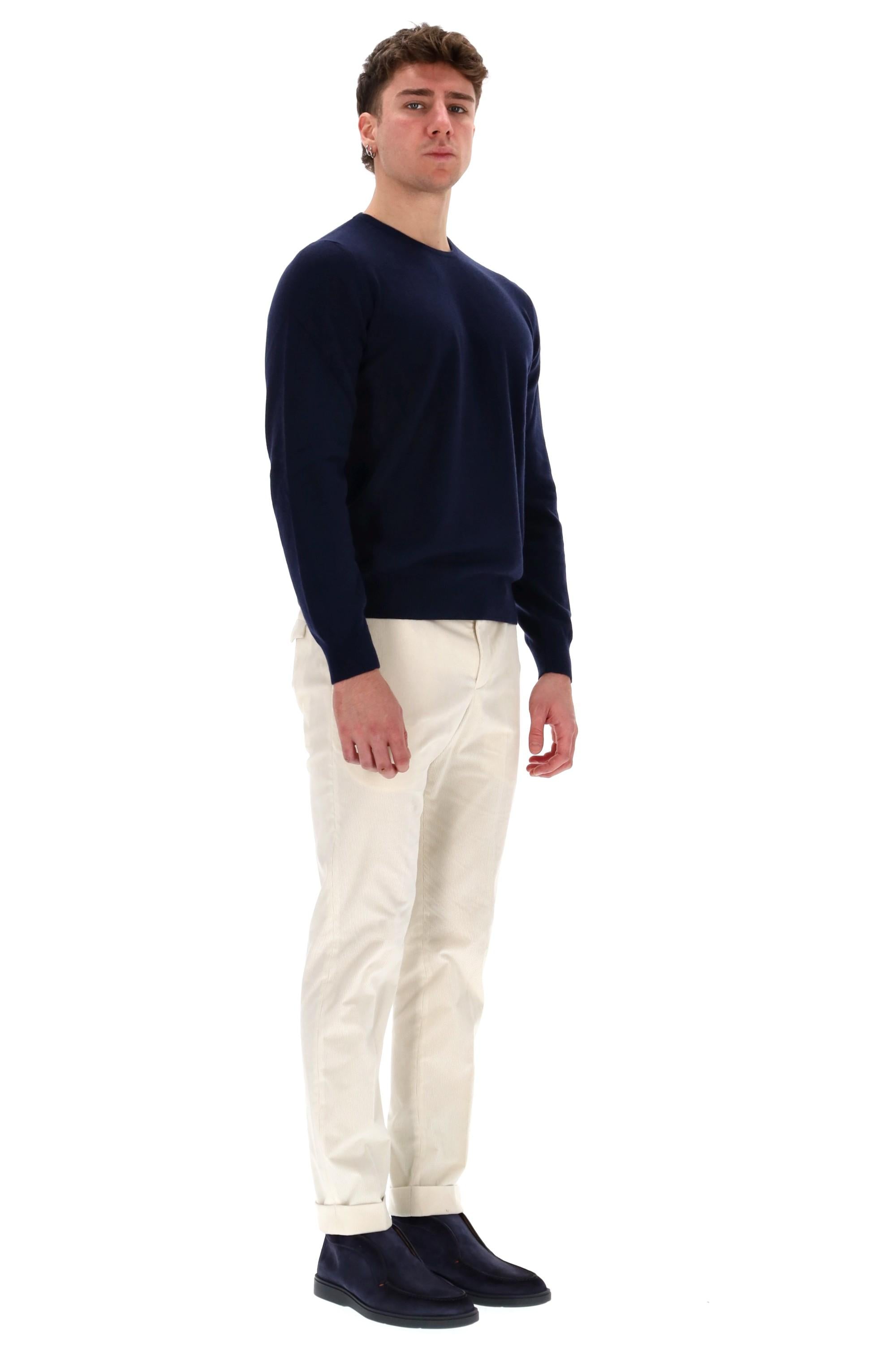 Maglia girocollo in lana-cashmere 19699 551559 595 Barba 