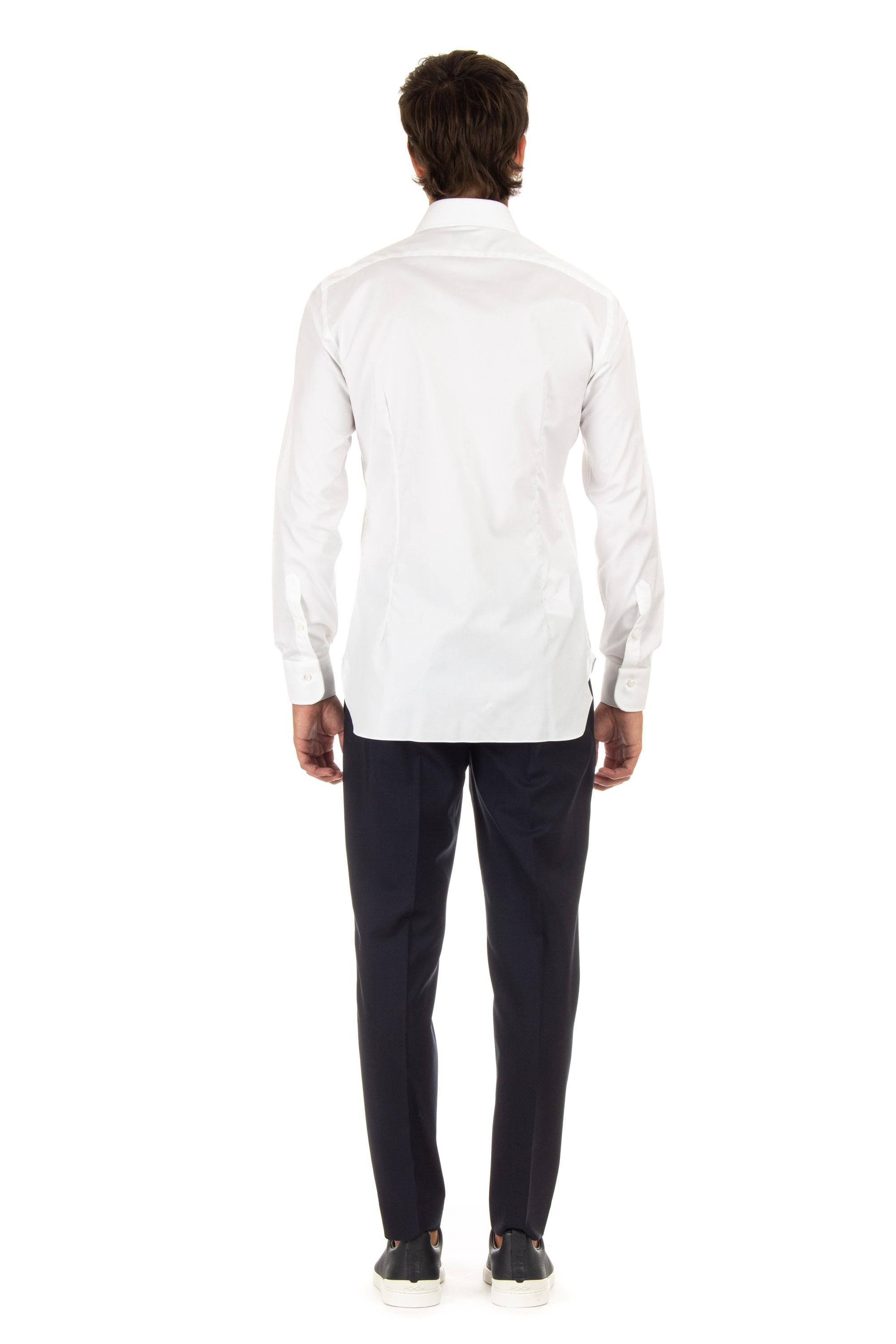 Camicia in twill journey linea culto I1U13P01PZ5812U BIANCO Barba 
