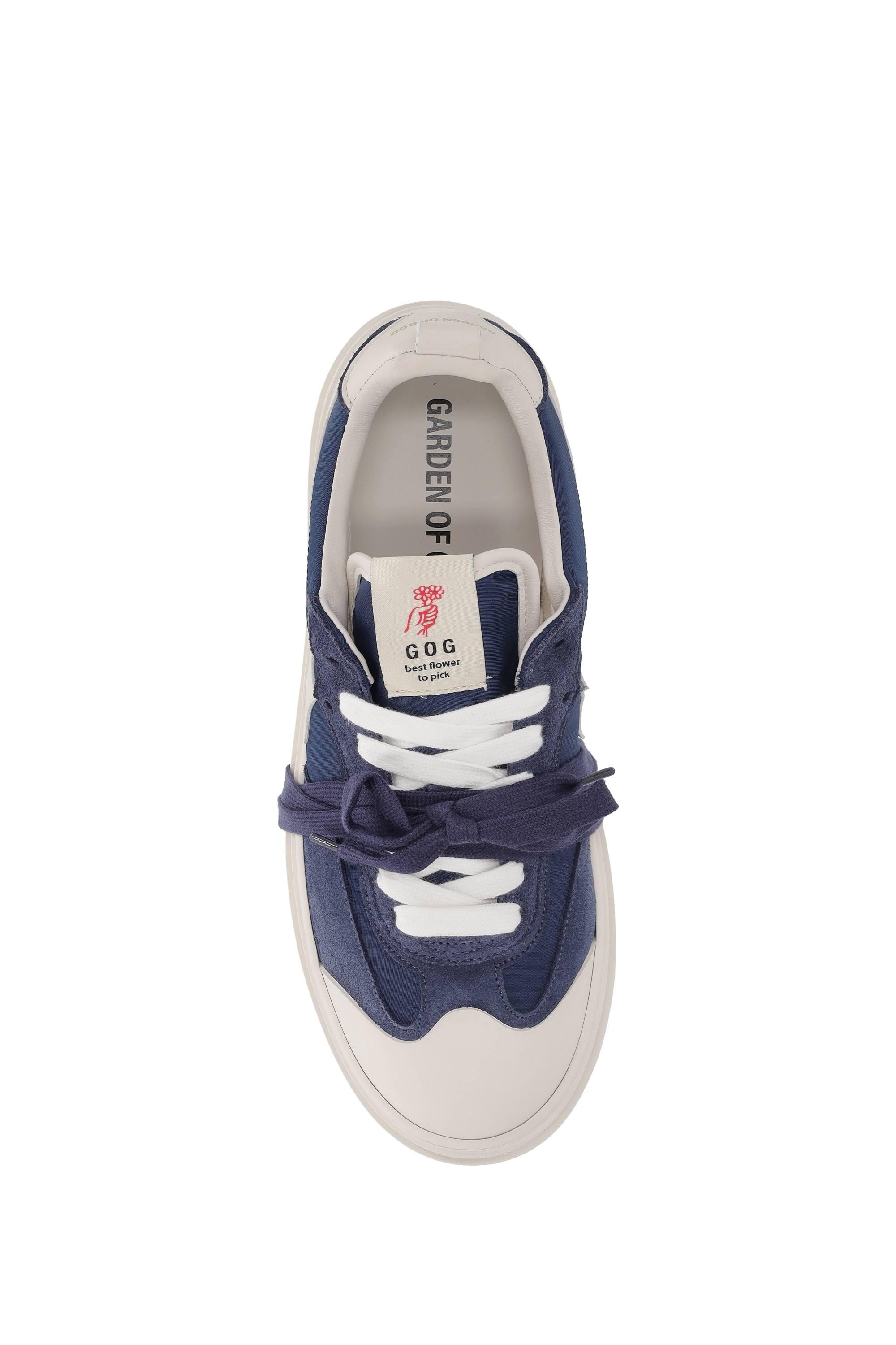 Sneaker Apple in camoscio e nylon APPLE-2 OCEANO Garden of God 