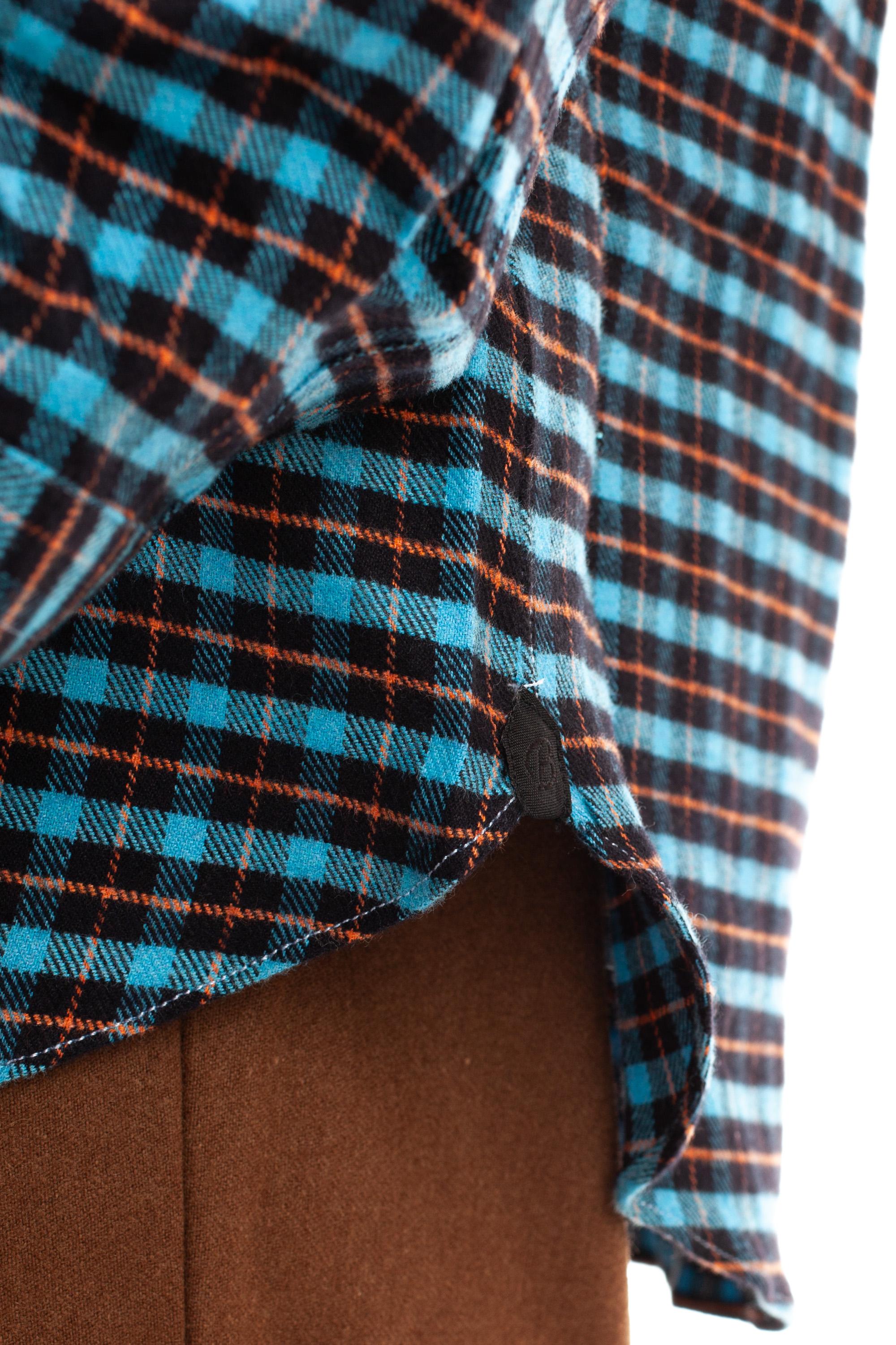 Borriello Camicia in flanella micro quadretto 17038 4 