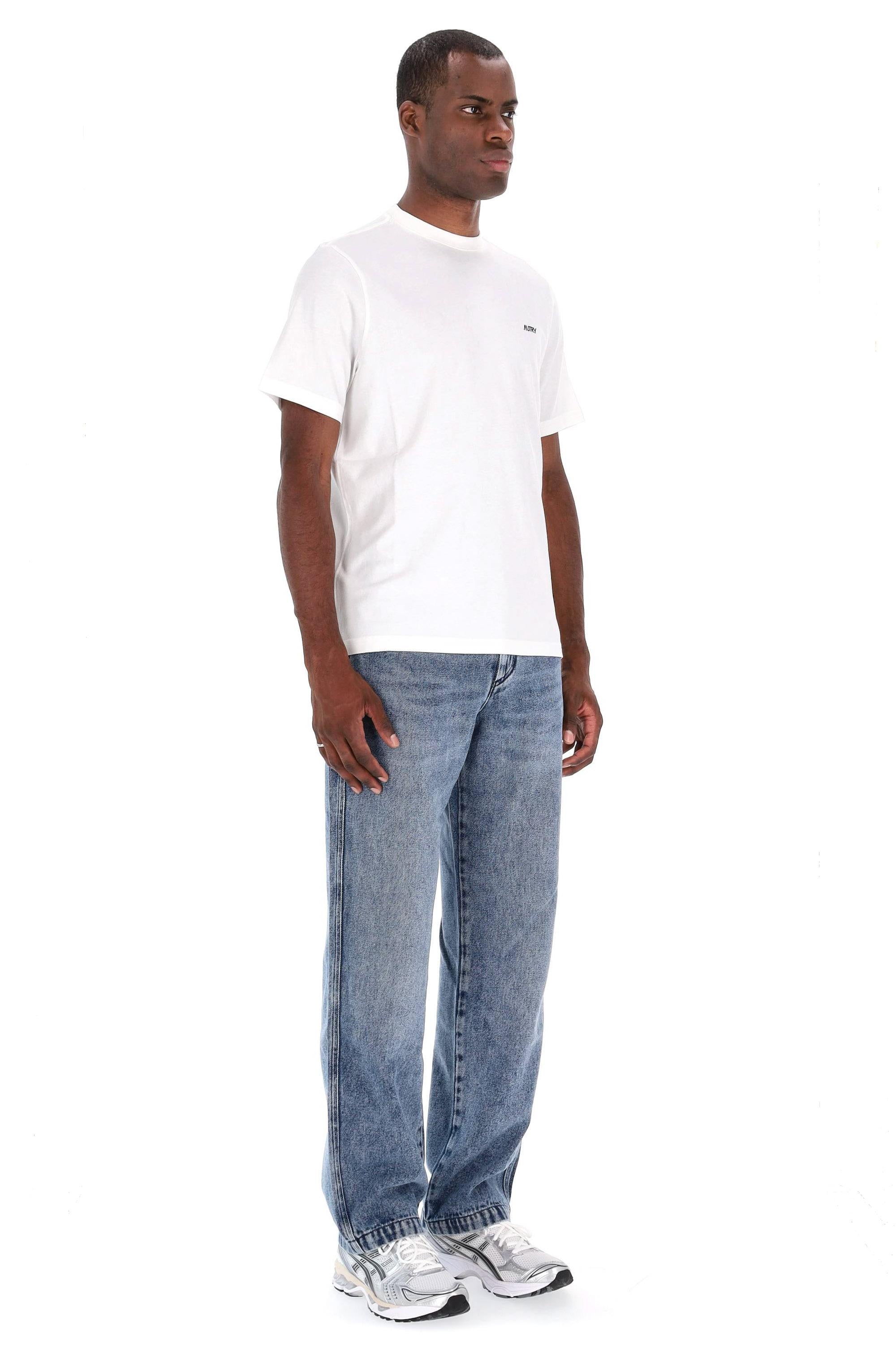 Autry T-shirt manica corta in cotone TSPM A7CW WHITE 