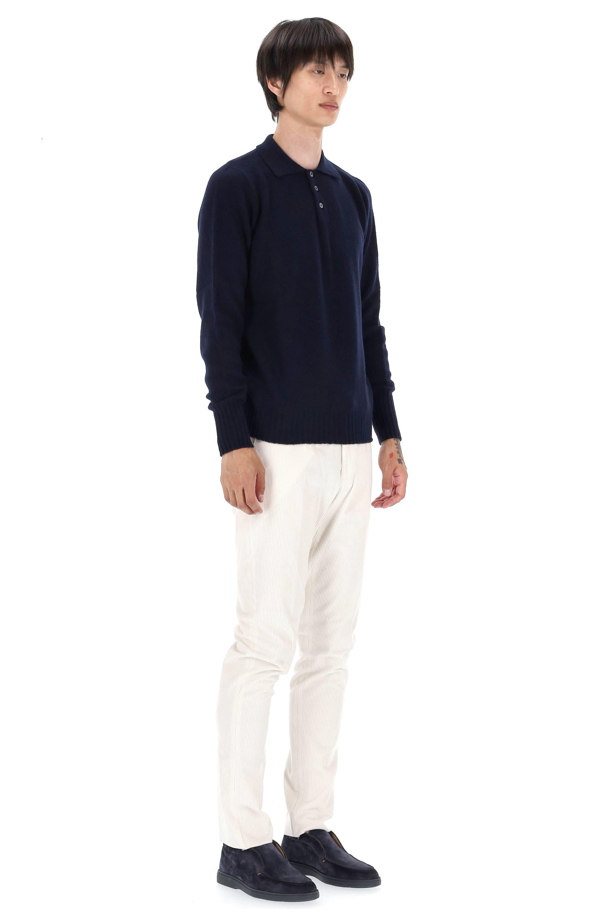 Polo-maglieria in lana di agnello D4W145L-4 790 Drumohr 