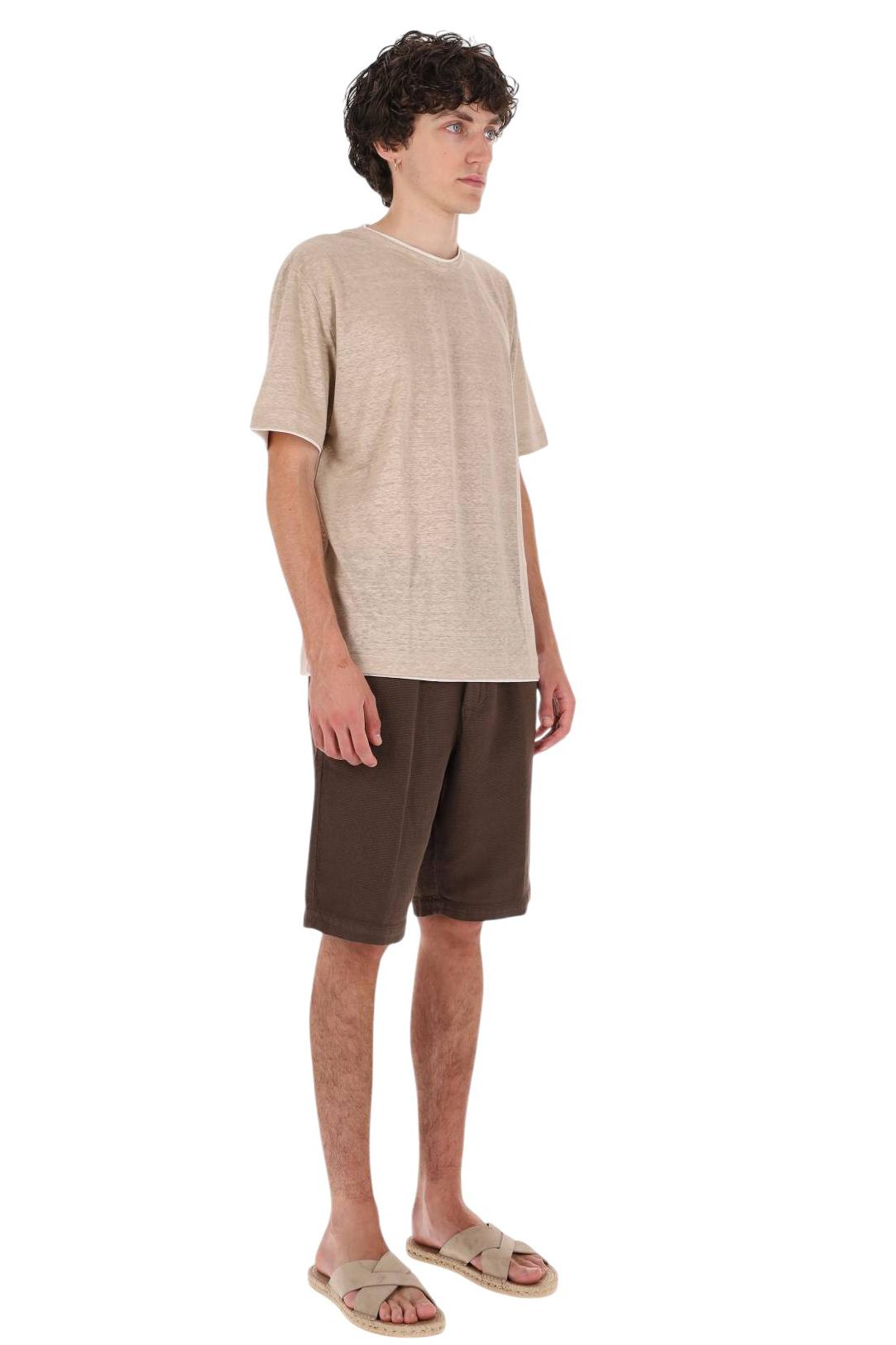 Eleventy T-shirt in jersey di lino con doppi bordi M75TSHM07 TES0M241 02-01 
