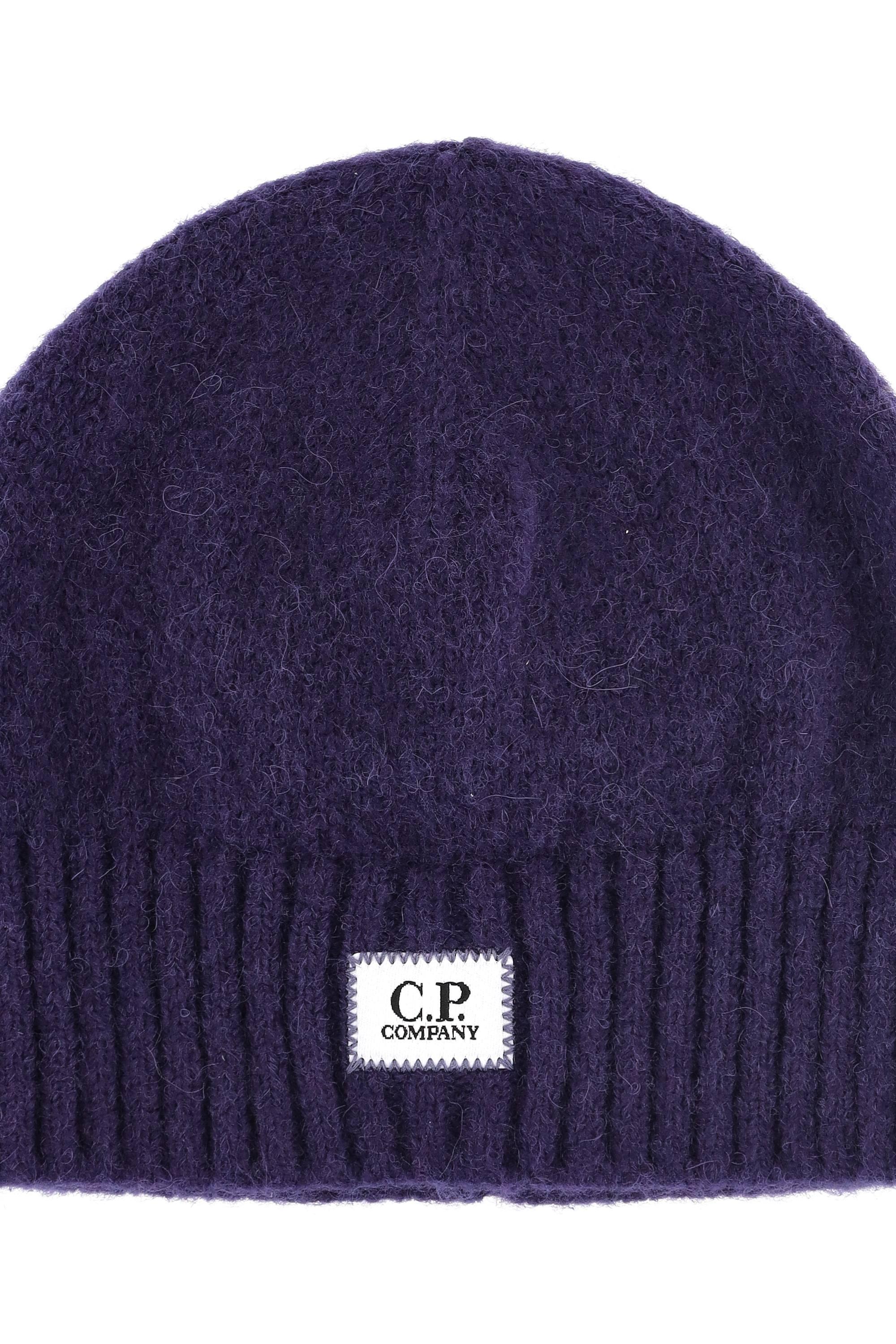 CP Company Beanie in alpaca con logo frontale CMAC302A 110216A 887 
