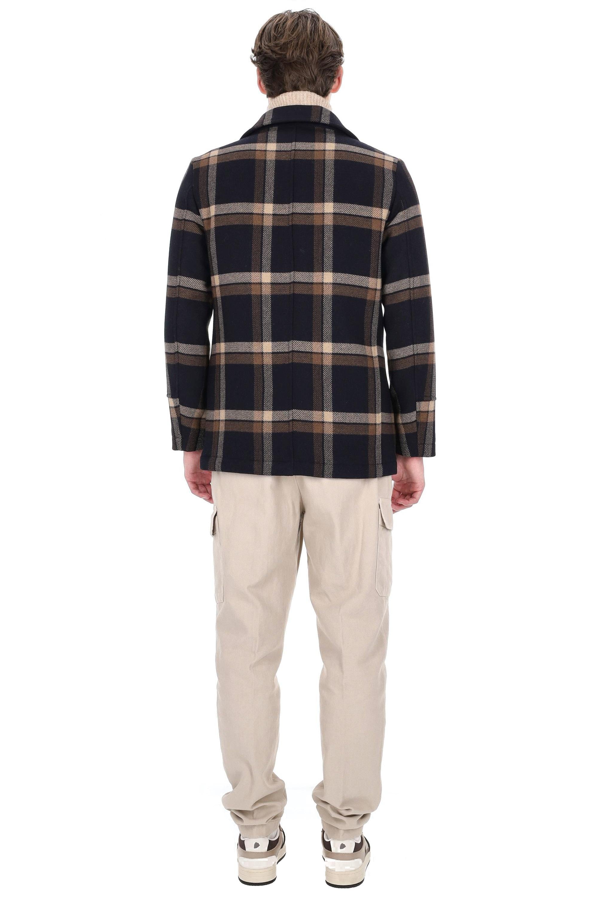 Camplin Peacoat Island in lana anti acqua principe di Galles ISLAND-Q QCM 