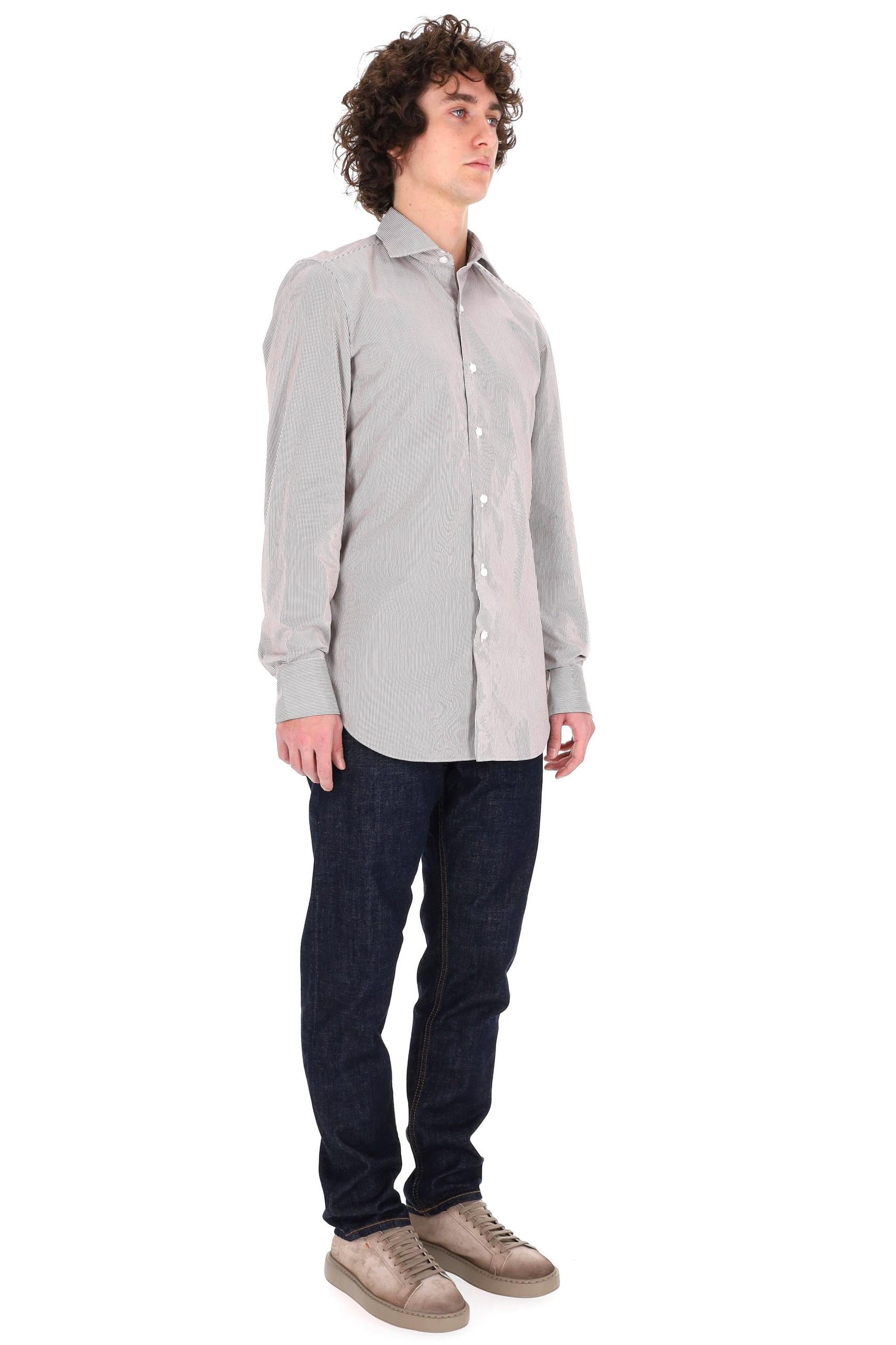 Finamore Camicia sartoriale bacchettata in twill 120's linea Milano ML58-460109-C0511E/2 04 