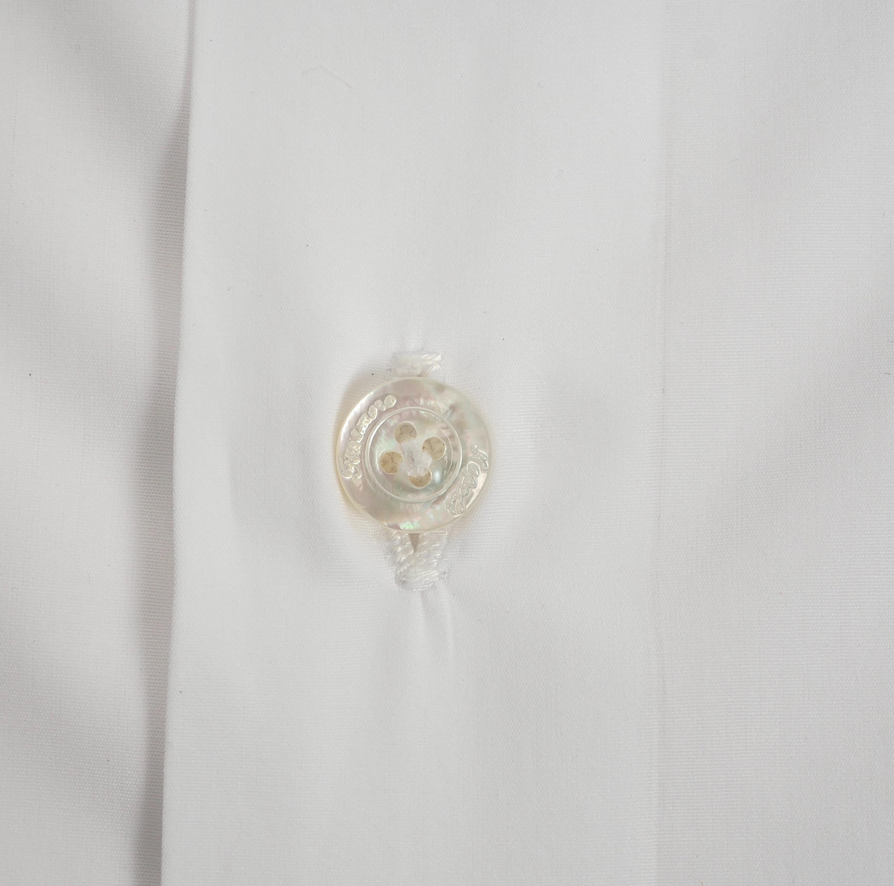 Finamore Camicia sartoriale in cotone giza 45 titolo 170 a 2 linea Milano 840610-C0239-EDUARDO 12 