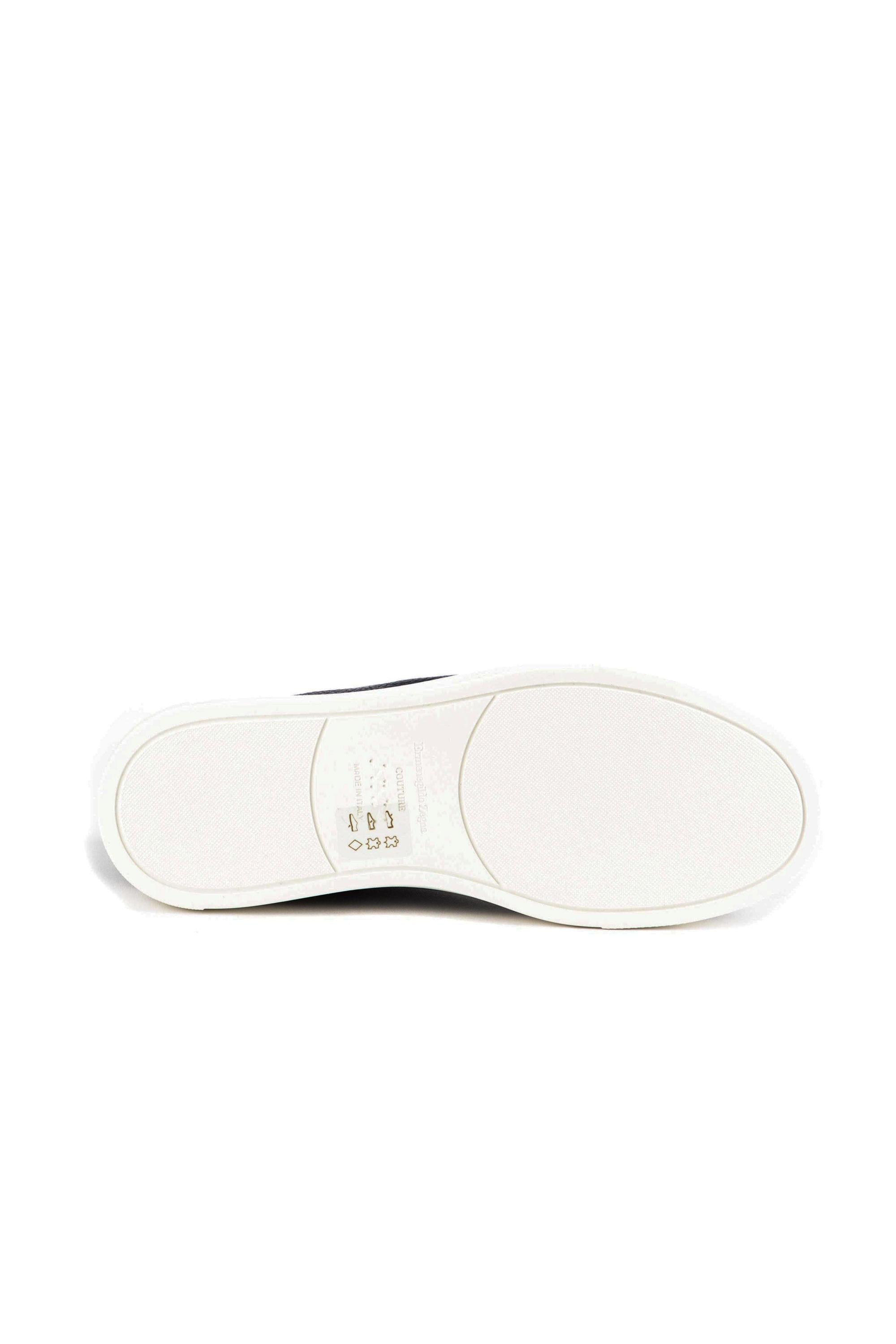 Sneaker triple stitch in cervo supersoft LHCVO A4667X NAV Zegna 