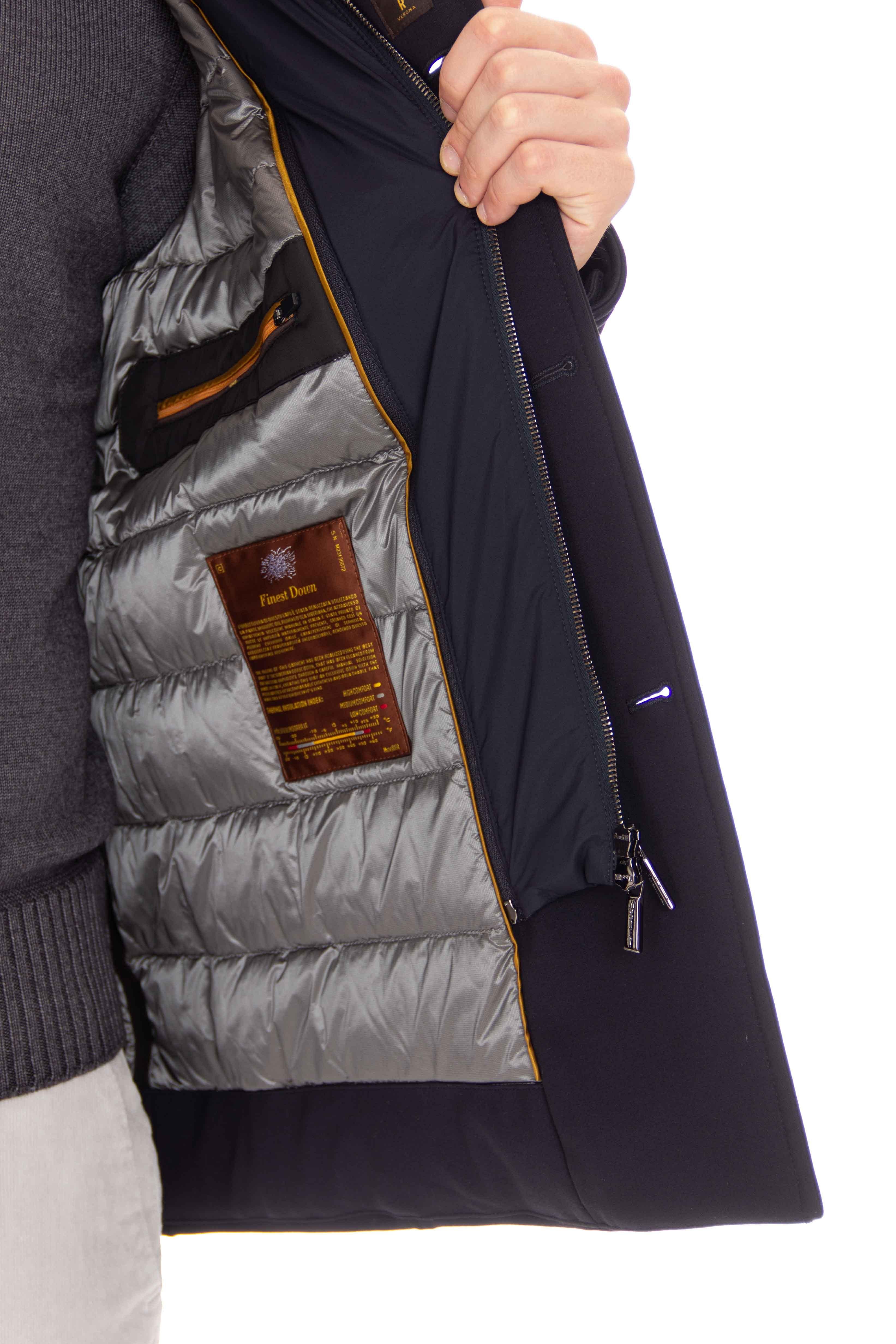 Peacoat imbottito modello Bas-Tz BAS-TZ DARK BLU Moorer 