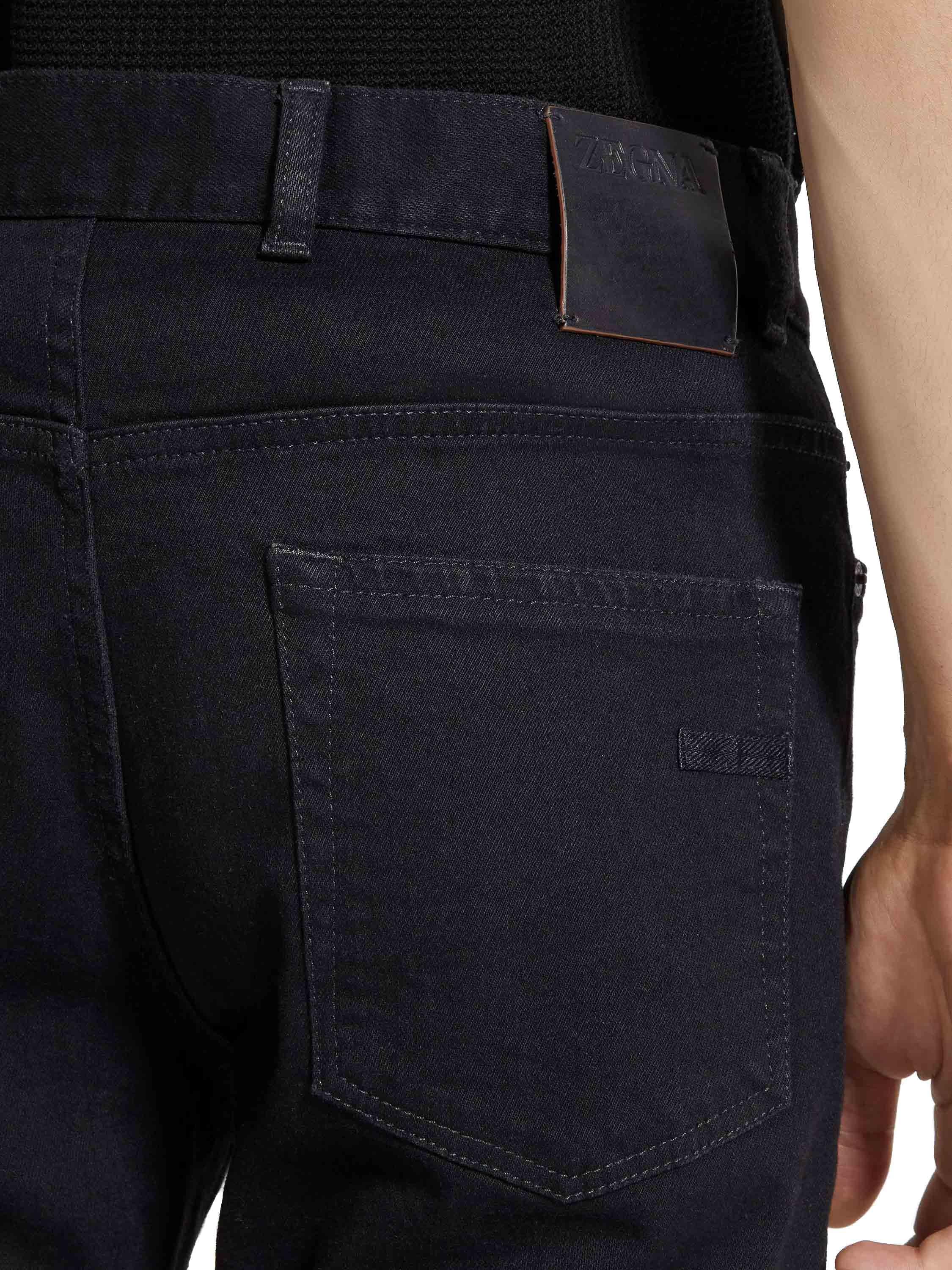 Zegna Jeans nero comfort Roccia EBI79 CITY 001 
