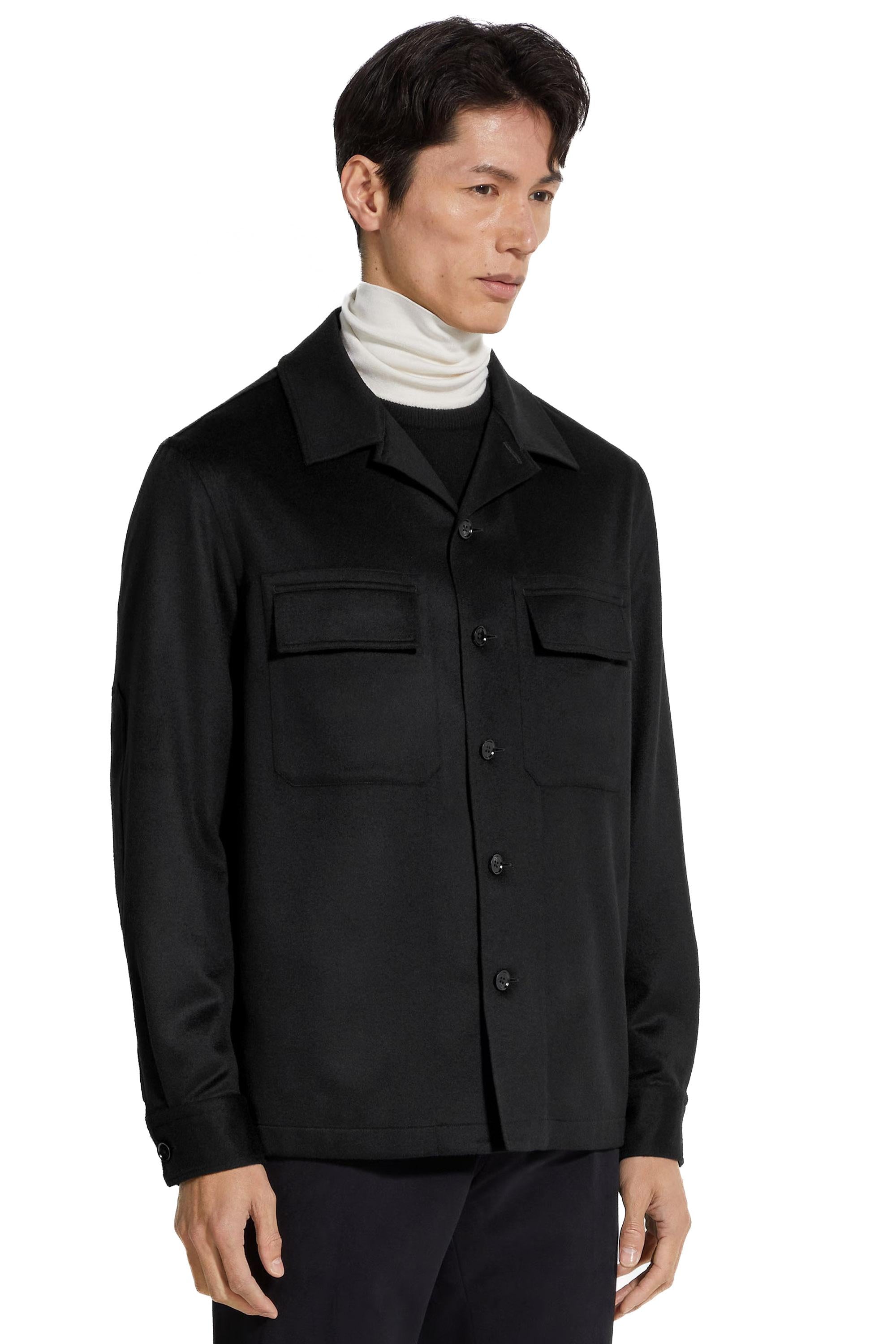 Zegna Overshirt in Oasi Cashmere E8V46 SOT6/4 210 