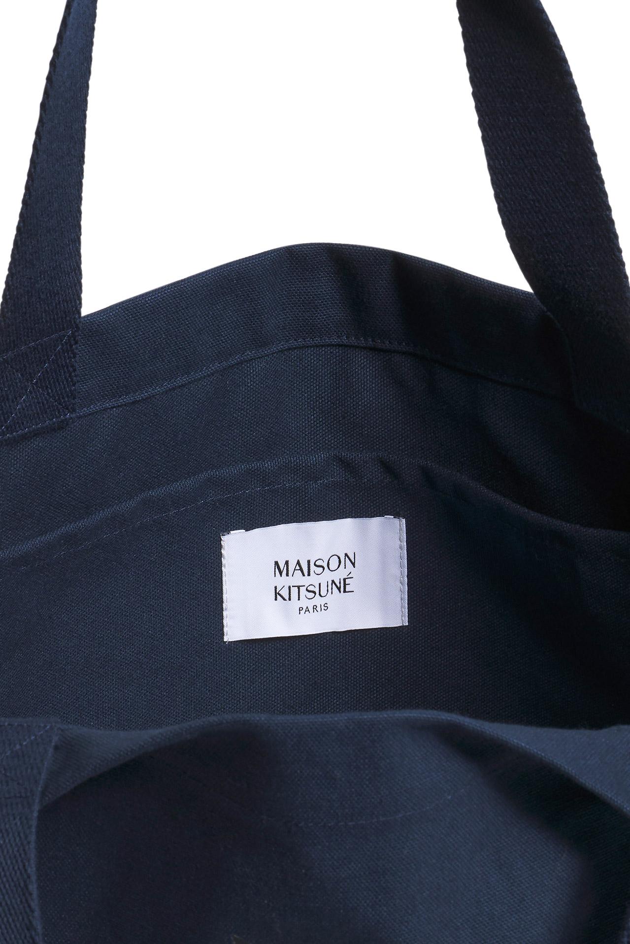 Maison Kitsuné Tote bag fox in cotone PW05107WW9042 0413 