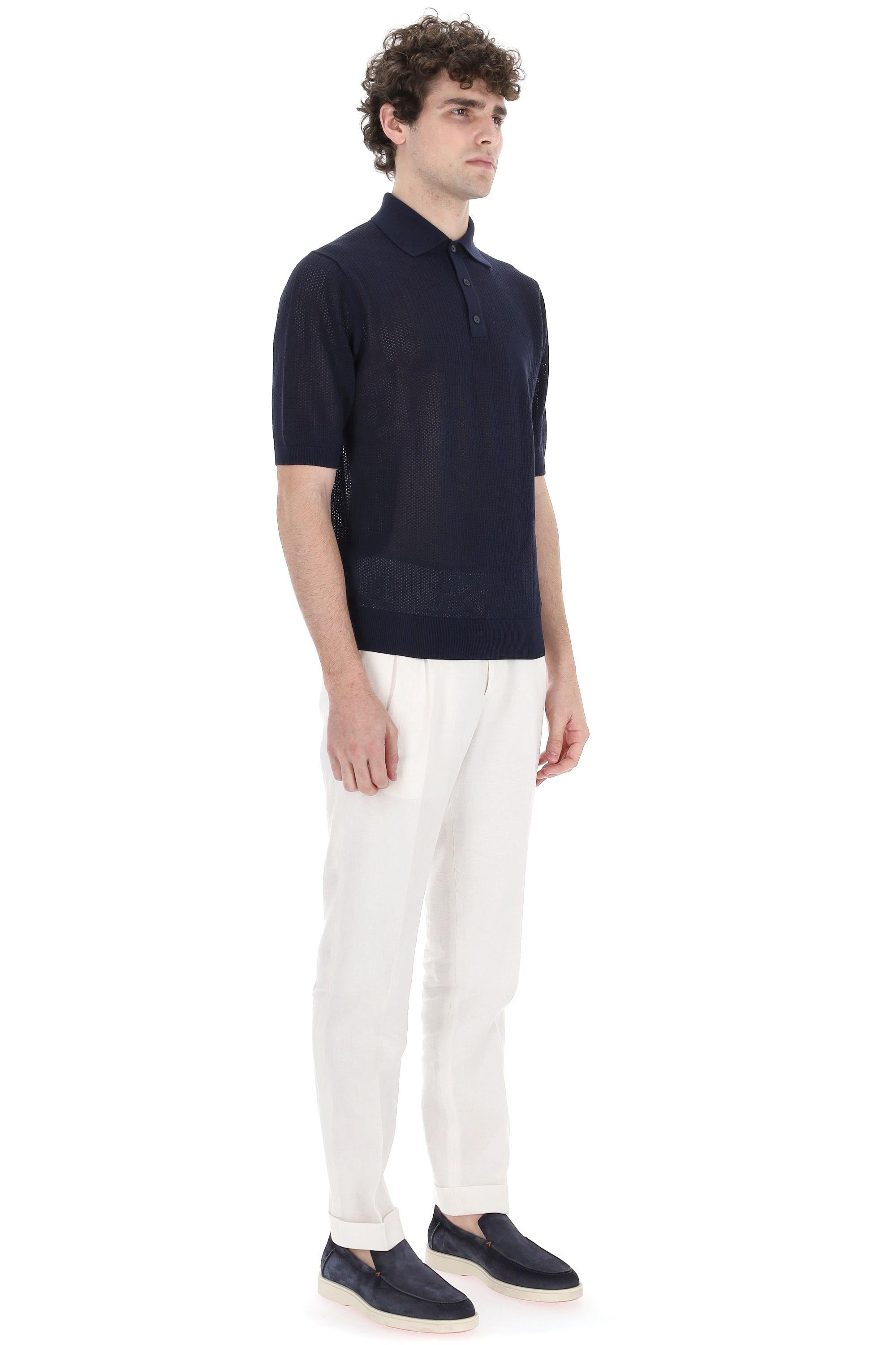 Polo in cotone traforato B2W176 12C91-3 13777 Ballantyne 
