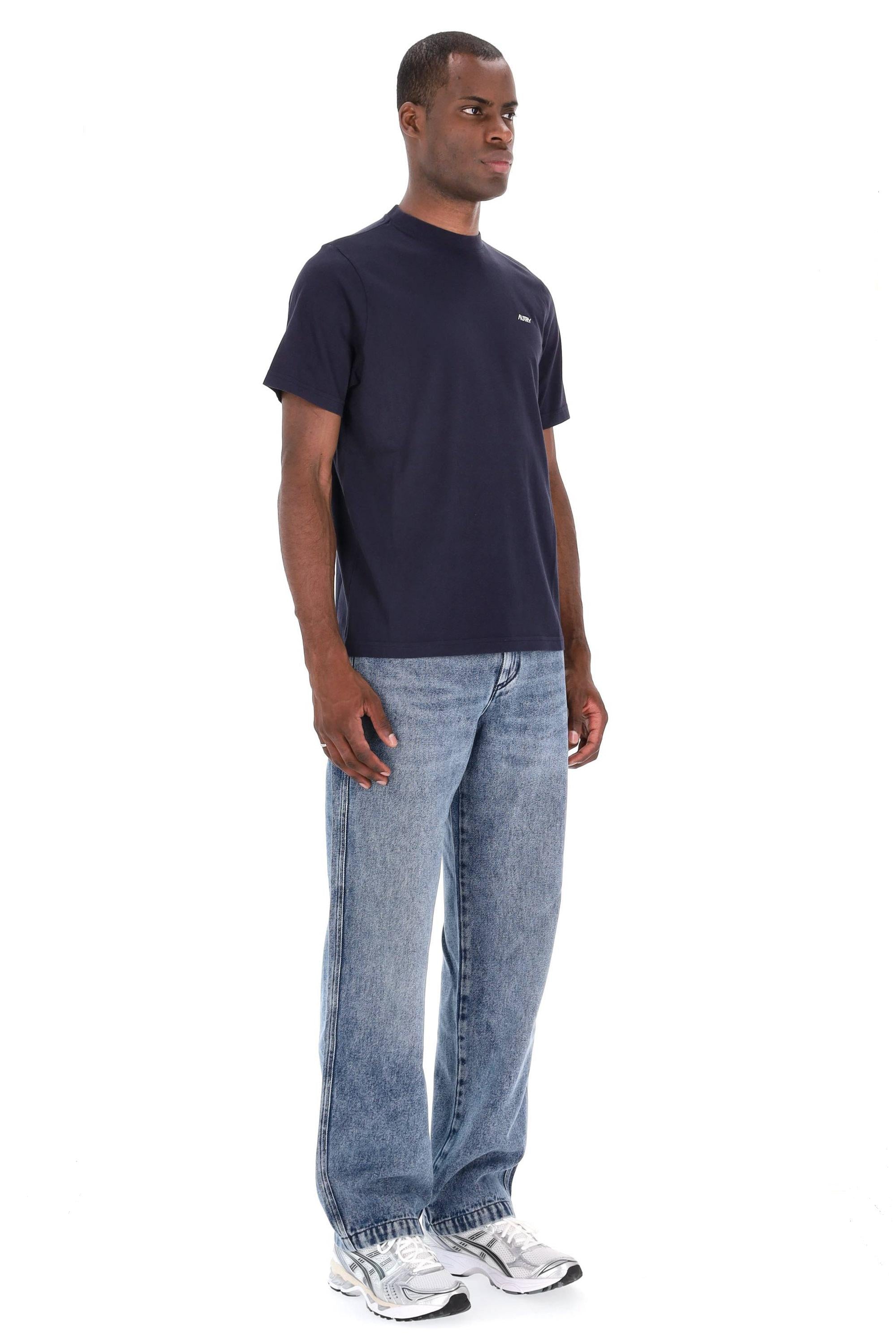Autry T-shirt manica corta in cotone TSPM A7CB BLUE 