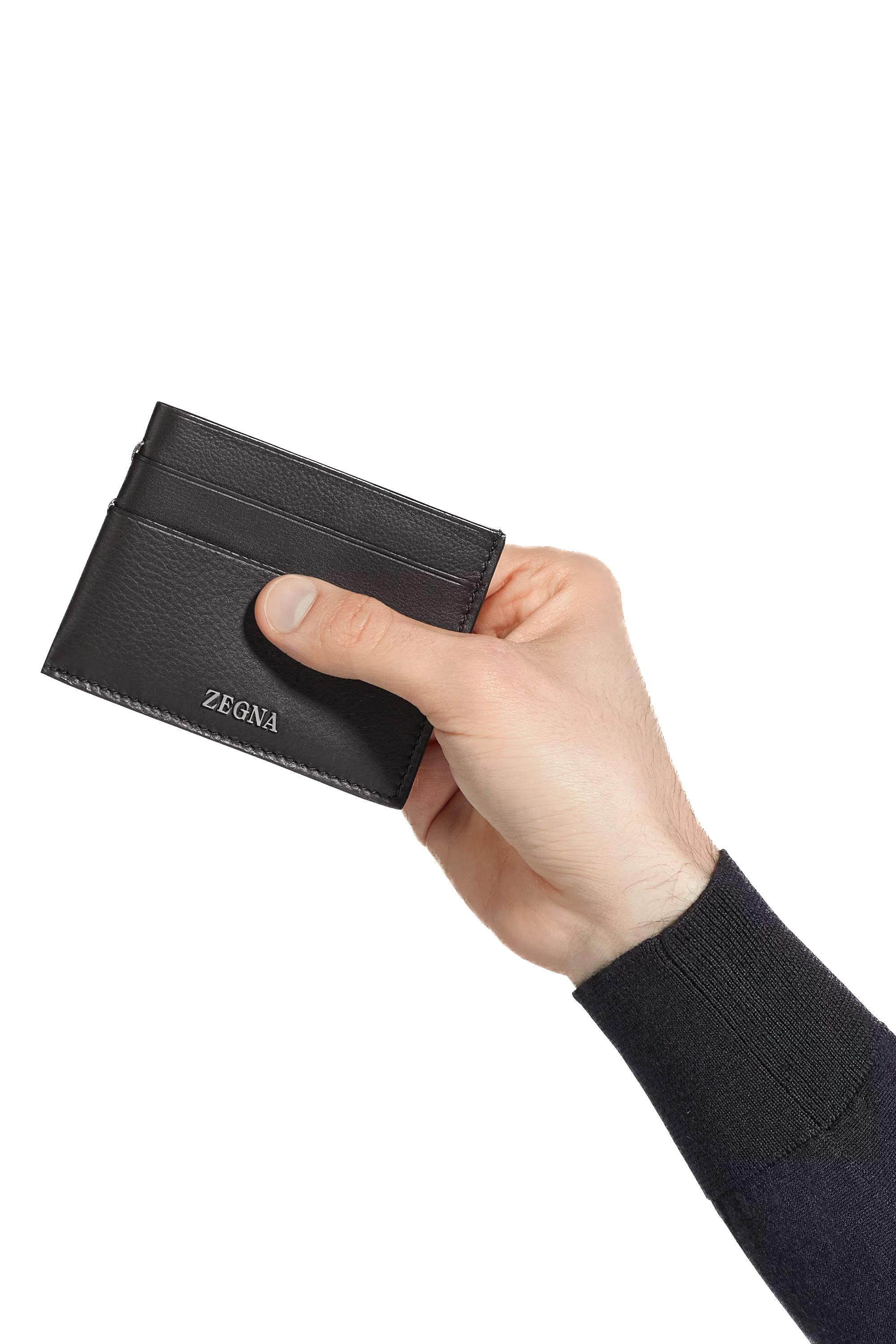 Zegna Portacarte secondskin in nappa guanteria LHOTO E1938Z AMO 