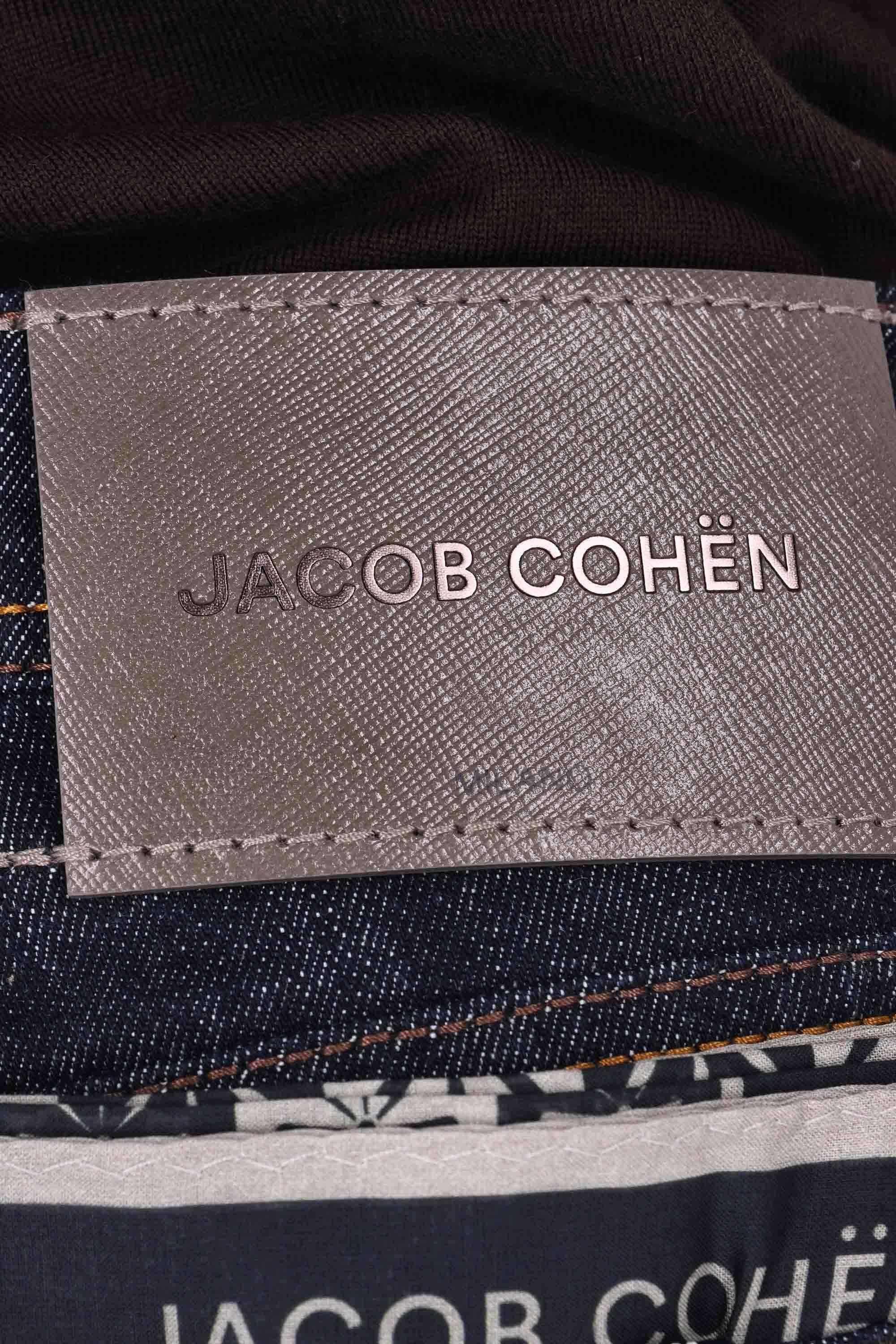 Jacob Cohen Jeans etichetta pelle saffiano Nick fit JUM_QE004-032-S3736 100D 