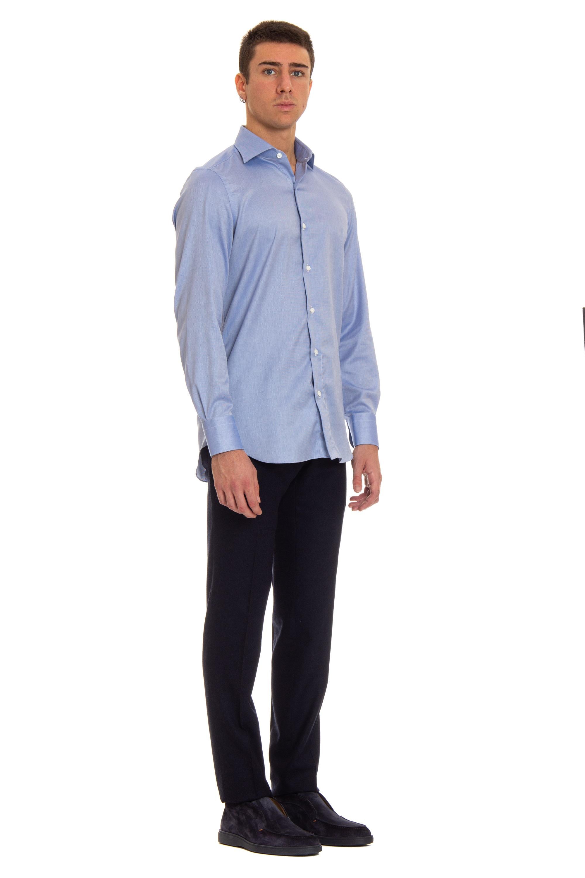 Camicia sartoriale in cotone Traveller MLZNPSZ 149197 A3091T 03 Finamore 