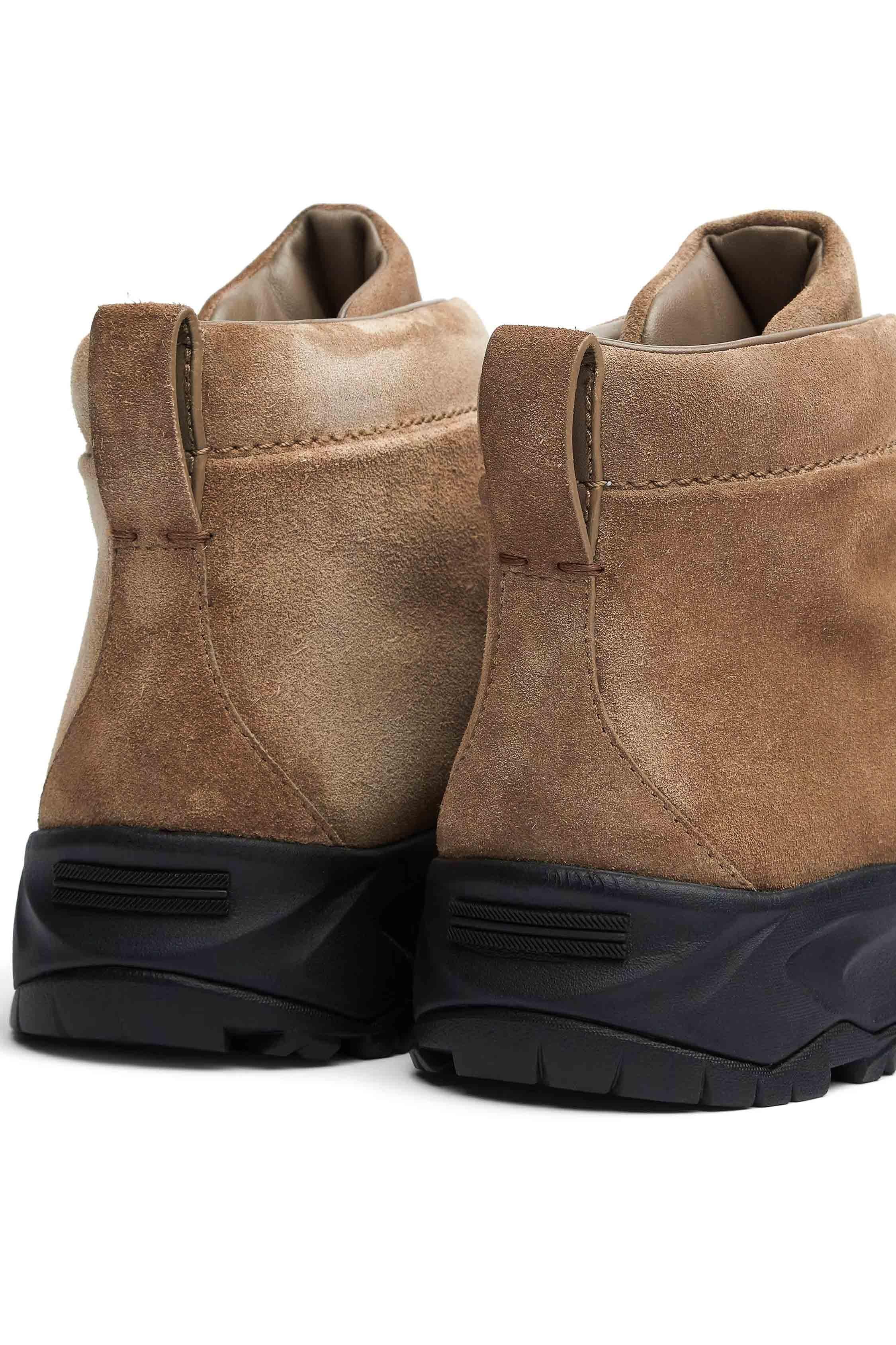 Zegna Sneakers high-top Vetta Triple Stitch in camoscio LHNVB-S5809Z DKB 