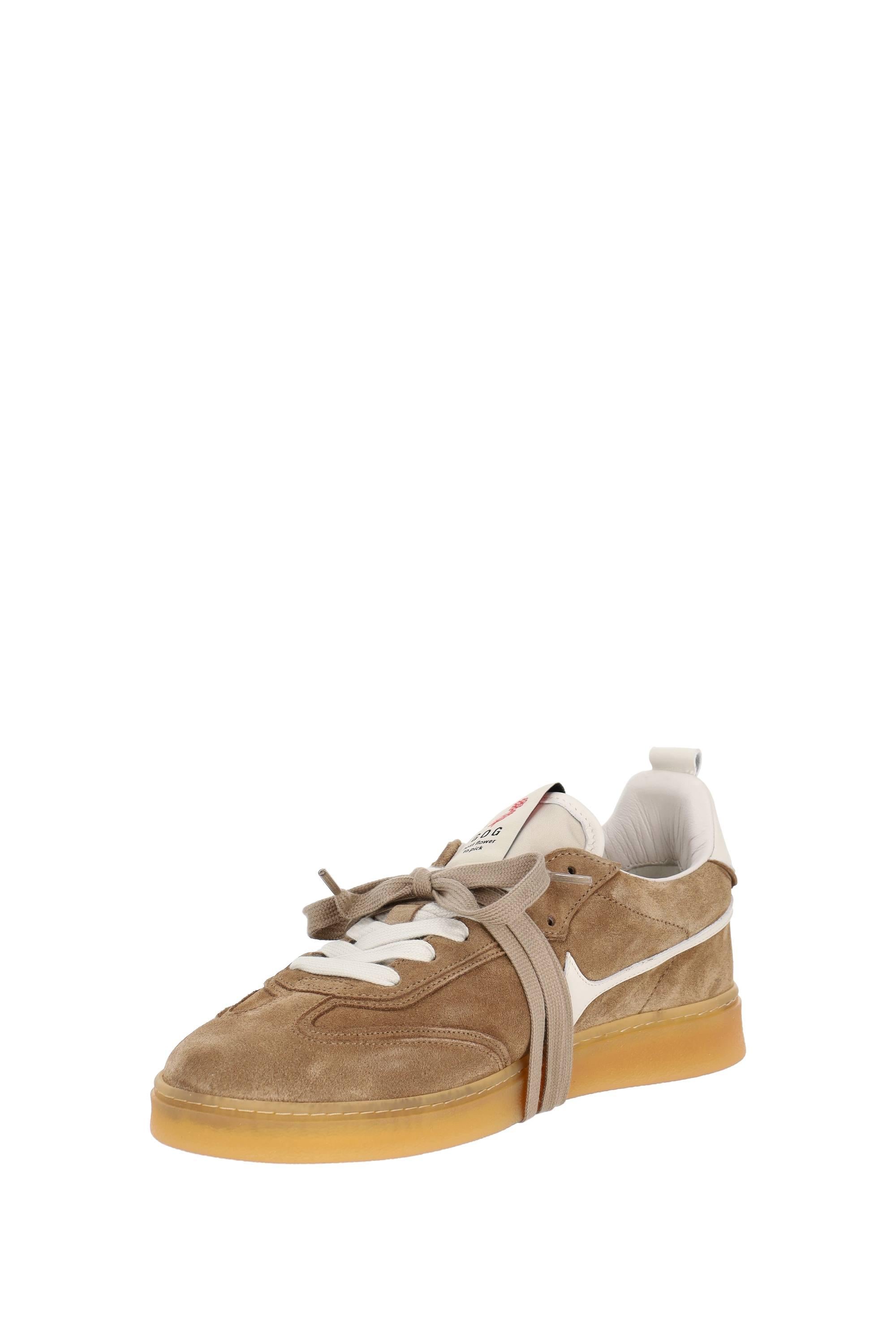 Garden of God Sneaker Earth in camoscio con dettagli in pelle EARTH SUEDE DARK BEIGE 