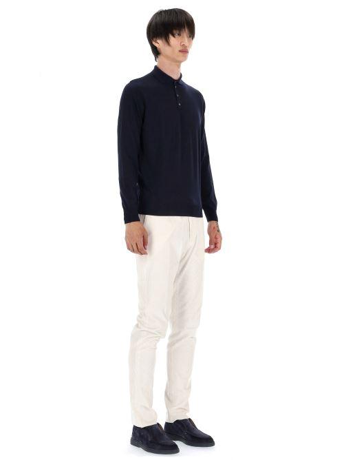 Polo in lana extrafine super 140's D0D145L-2 790 Drumohr 