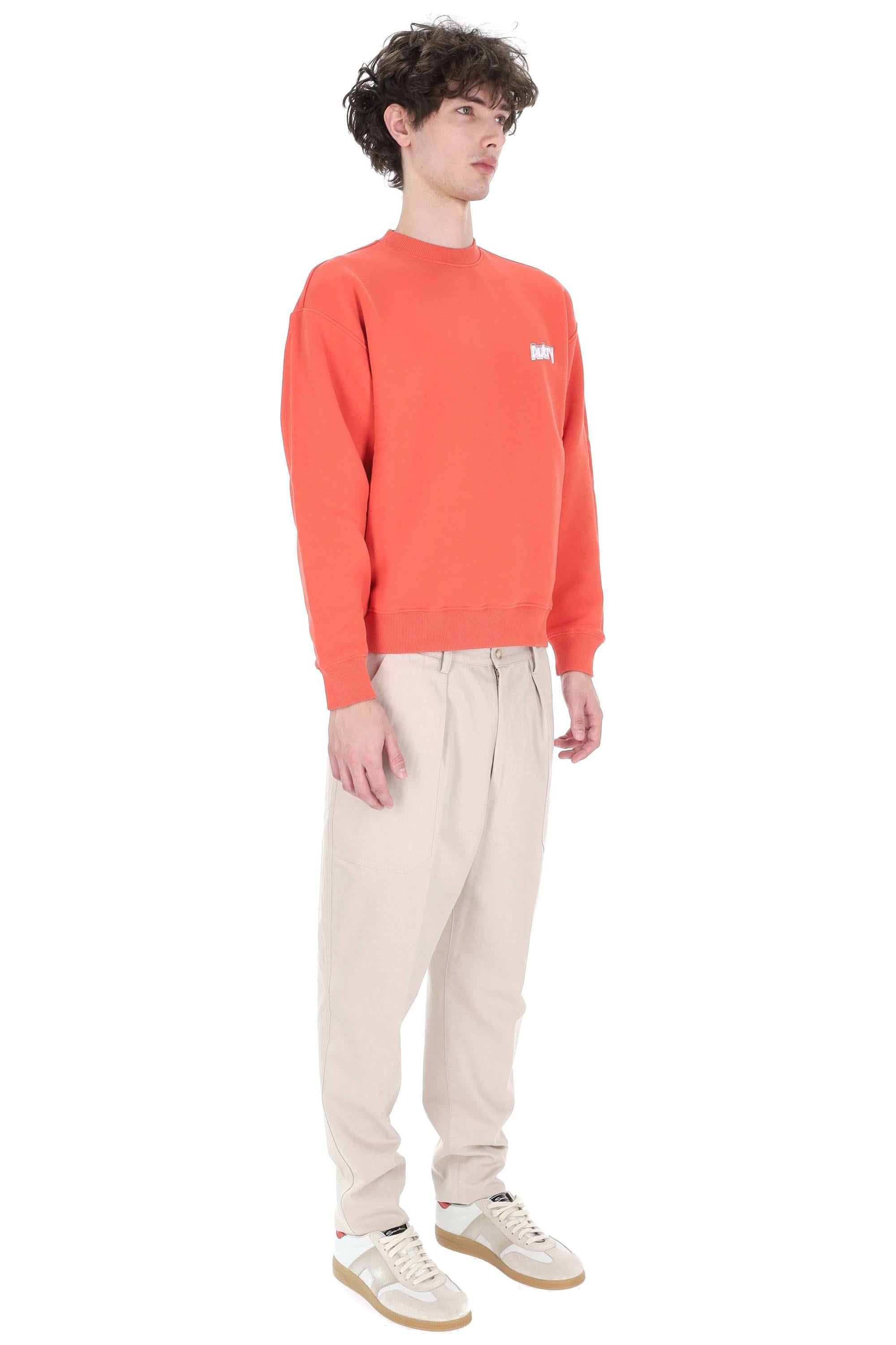Autry Felpa girocollo in cotone con logo SWPX 035H JERS CHOCINEAL 