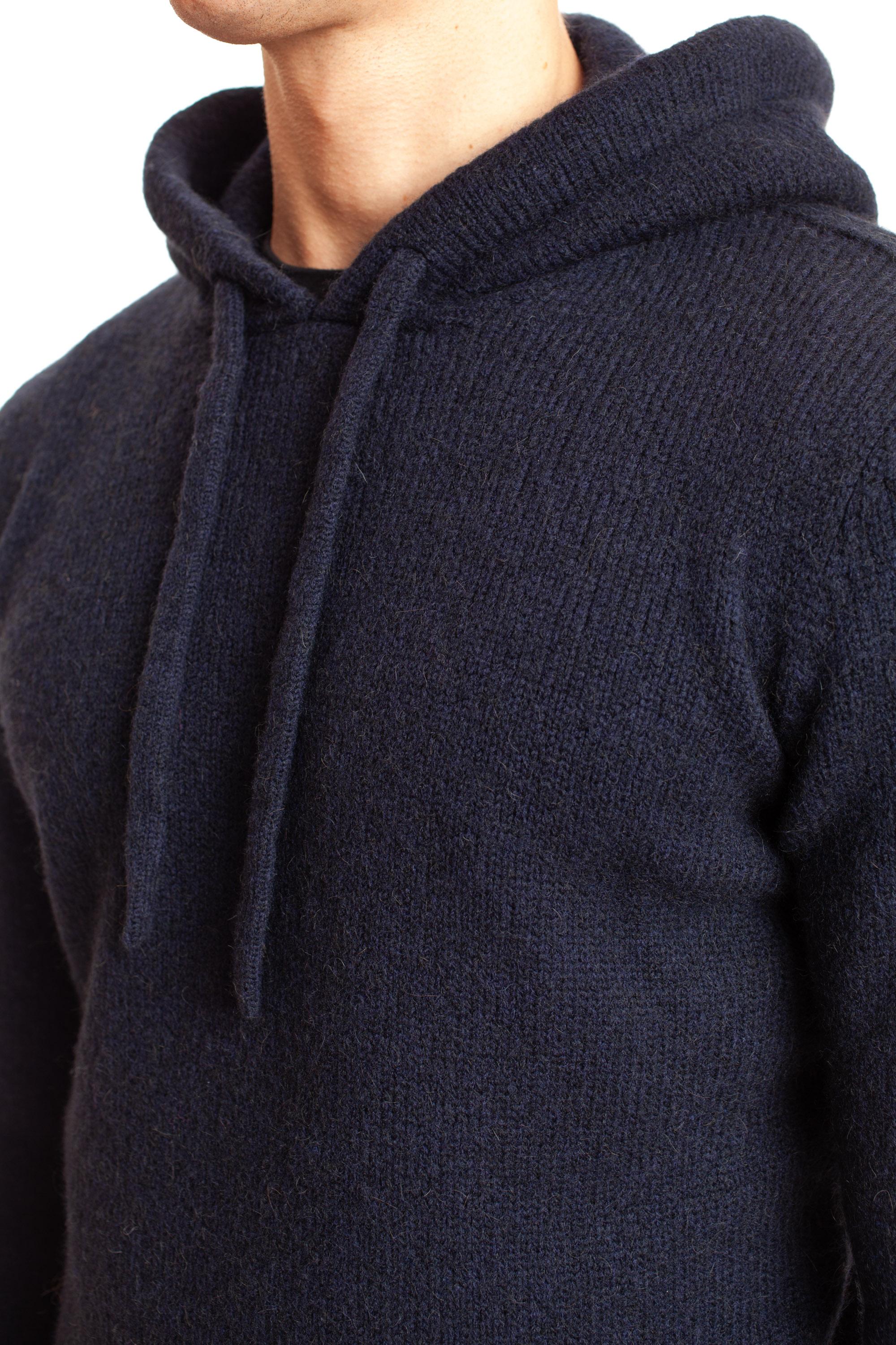 Roberto Collina Maglia in cammello con cappuccio RP40307 RP4010 