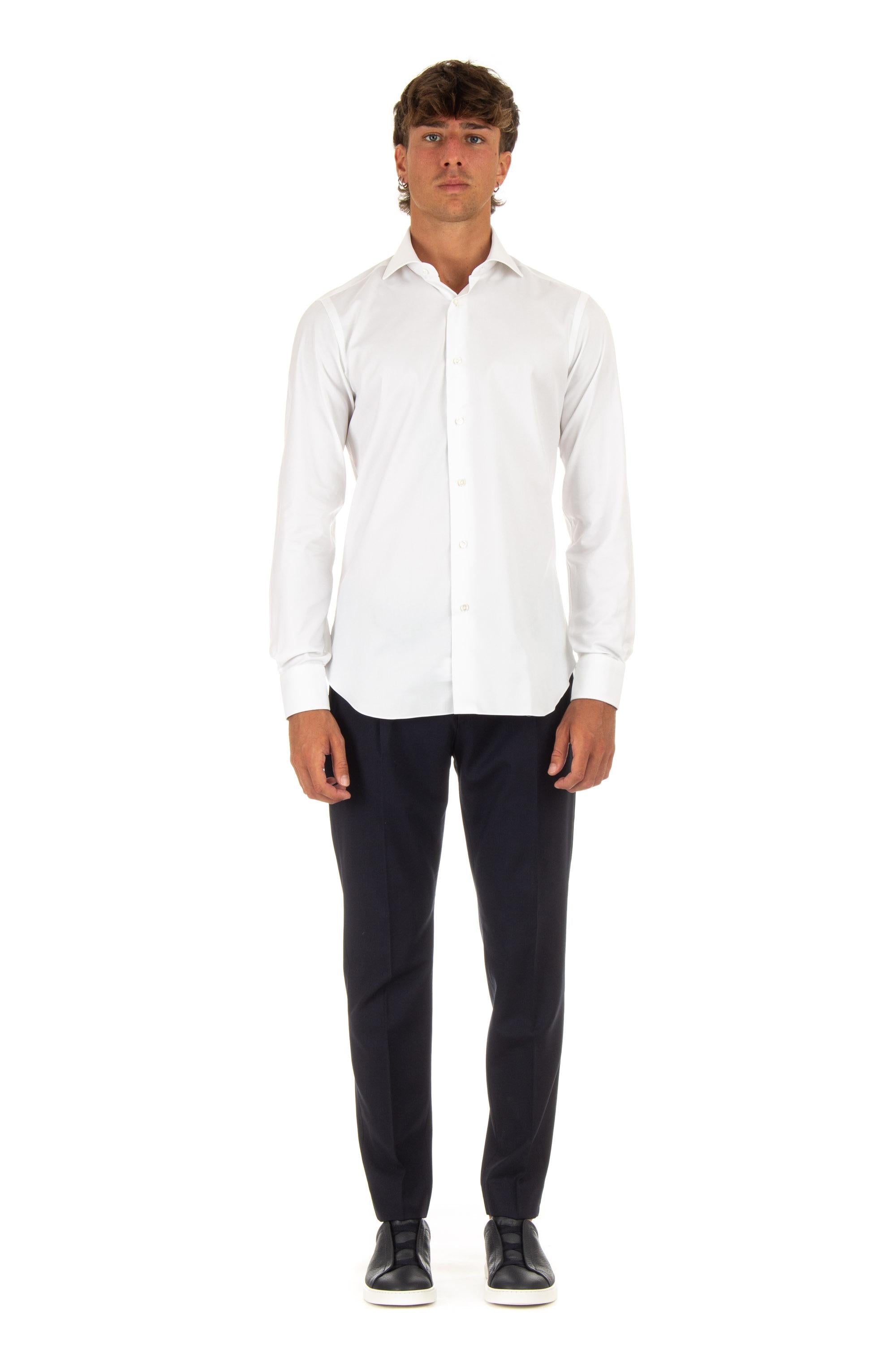 Camicia in twill journey linea culto I1U13P01PZ5812U BIANCO Barba 