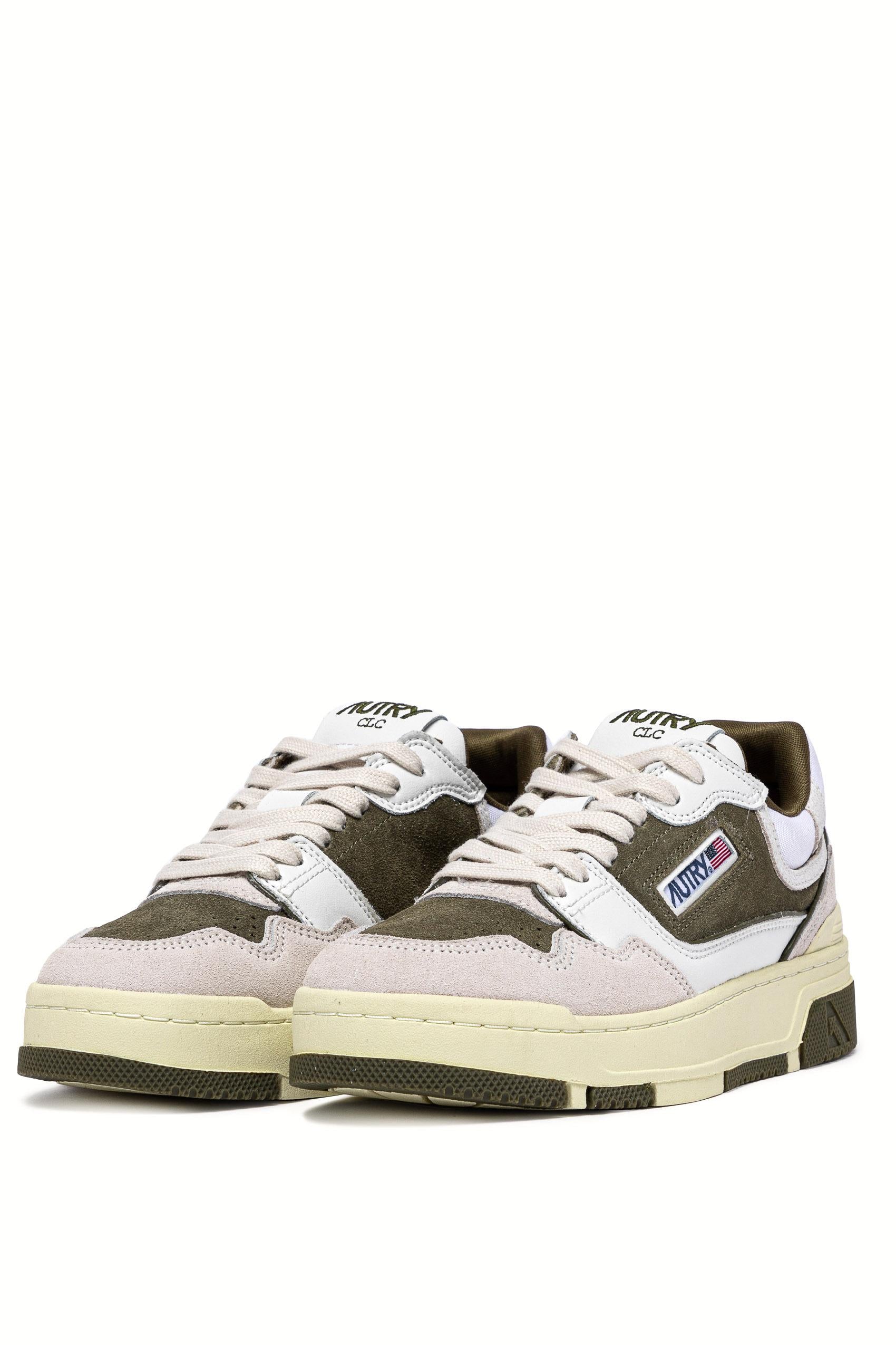 Sneaker CLC con dettagli verdi ROLM EE02 WHT/MILITARY Autry 