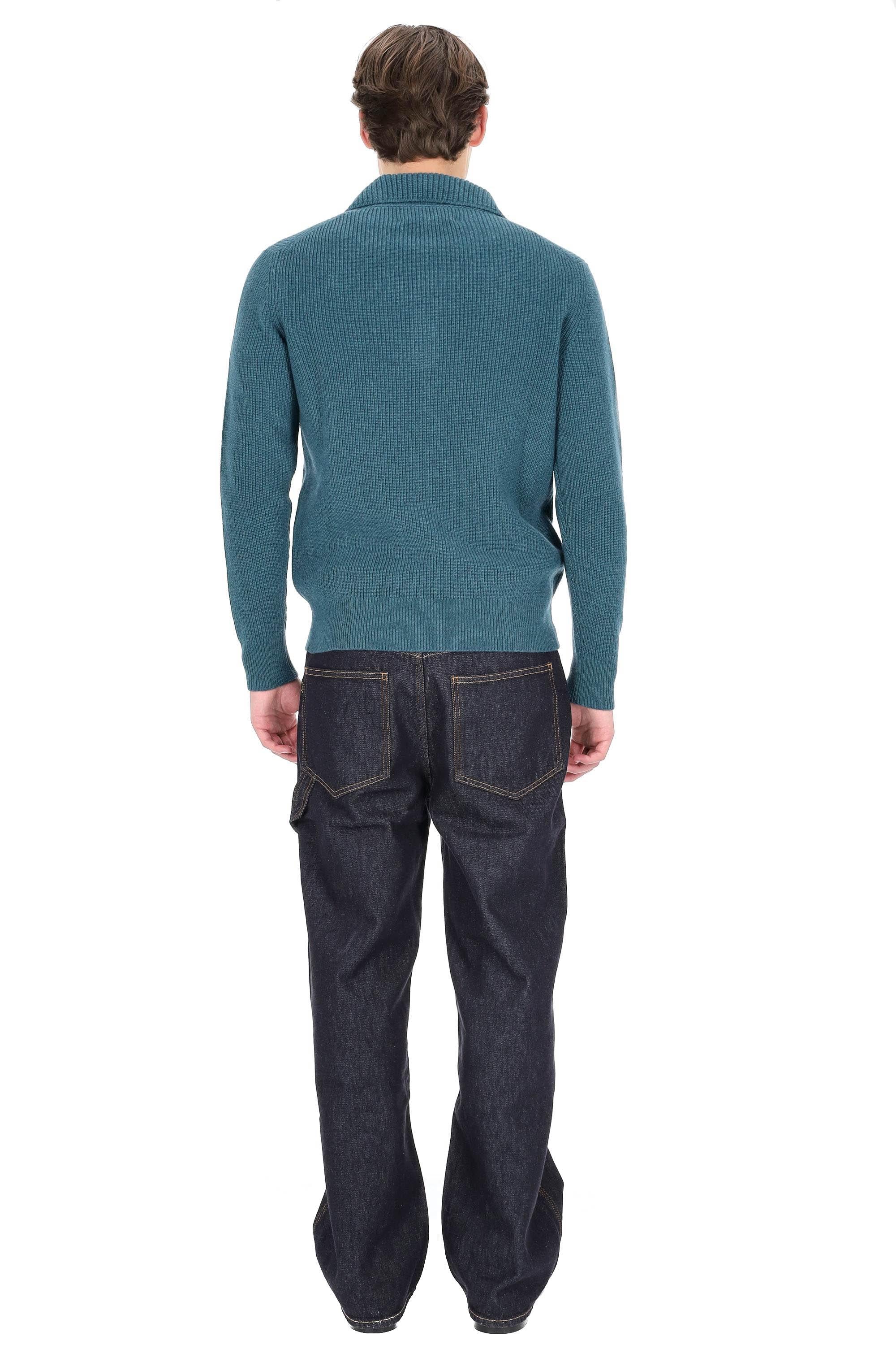 Ballantyne Polo-maglieria in lana scollo V con bottone singolo B2W201 7W067 12727 